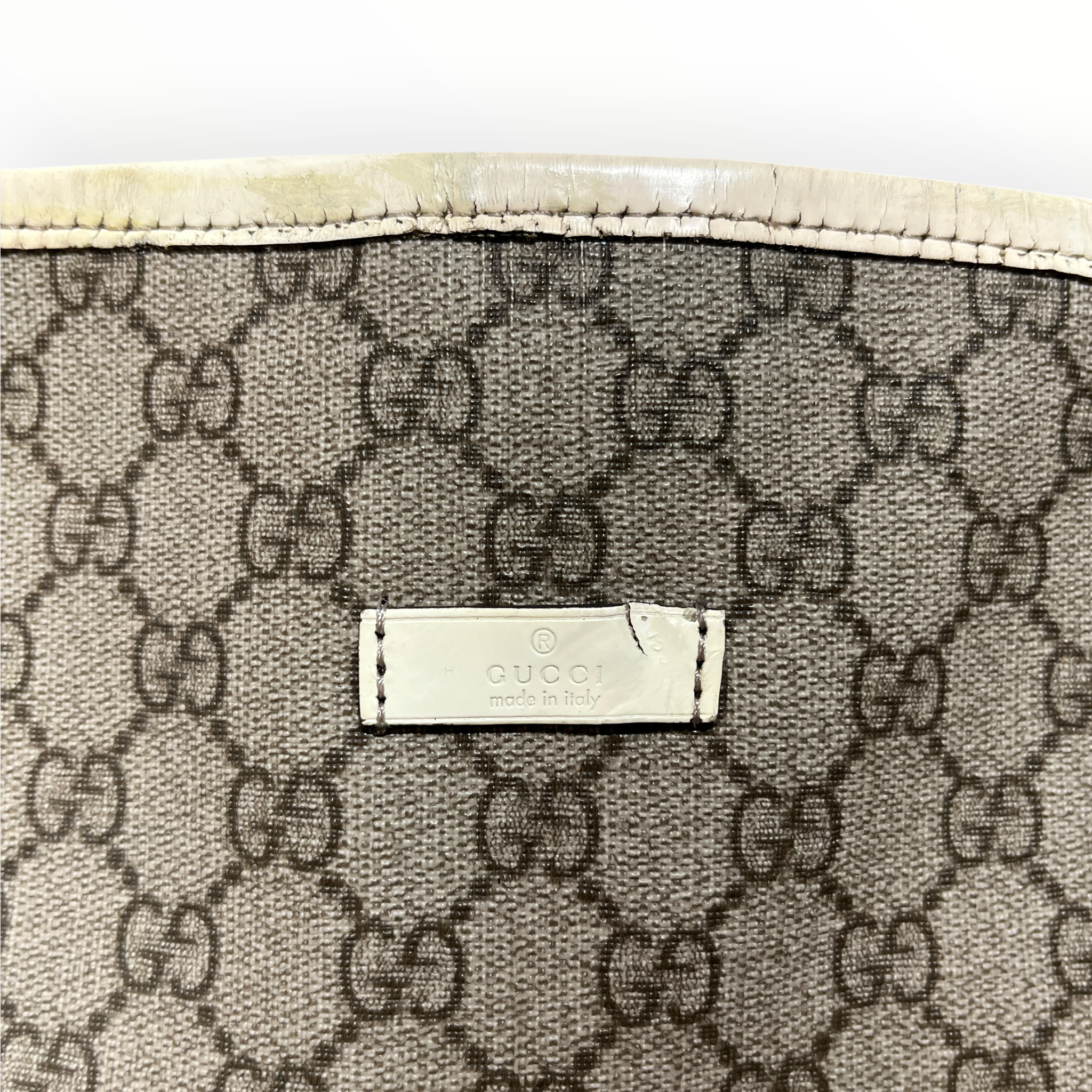 GUCCI/Tote Bag/Monogram/Leather/BEG/gg supreme joy tote view 9