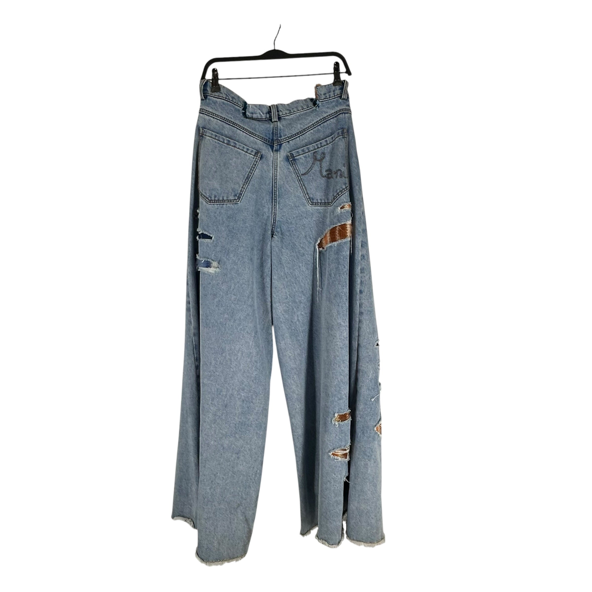 MARNI/Straight Pants/46/Denim/BLU/Button Fly/Patches with  mohair view 2