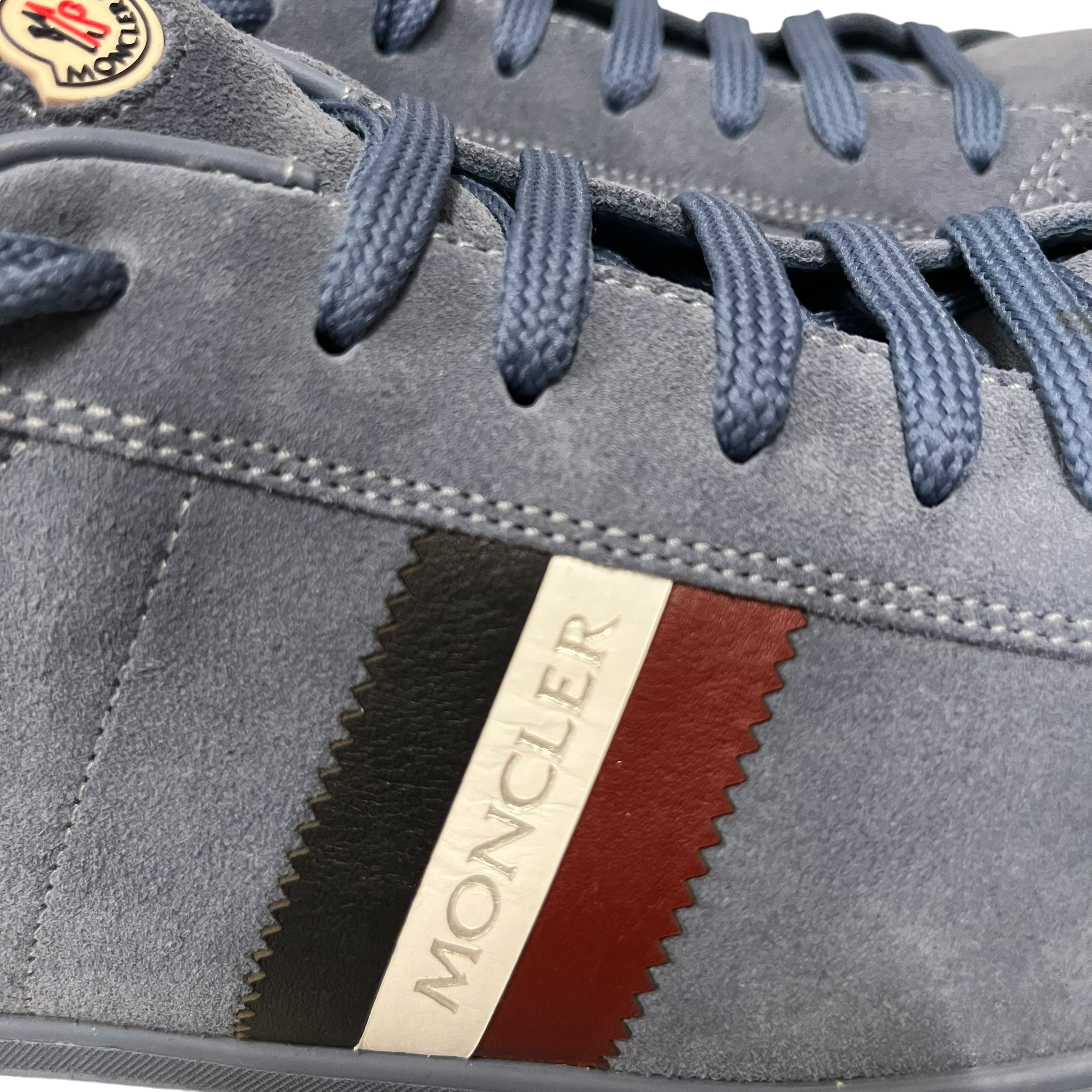 MONCLER/Low-Sneakers/EU 45/Suede/BLU/moncler blue suede shoes view 6