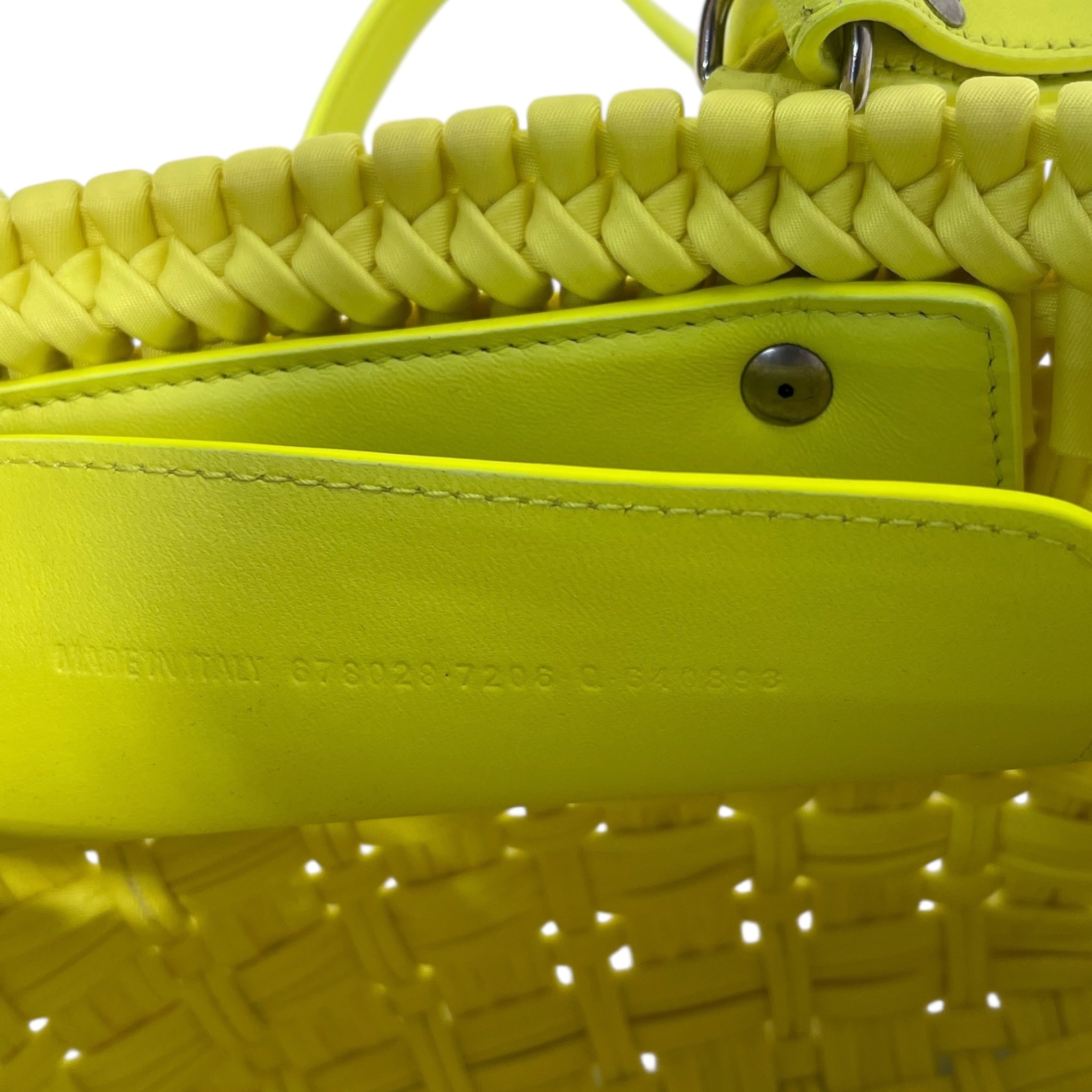 BALENCIAGA/Hand Bag/OS/Acrylic/YEL/FLUO YELLOW BISTRO HANDBAG view 9