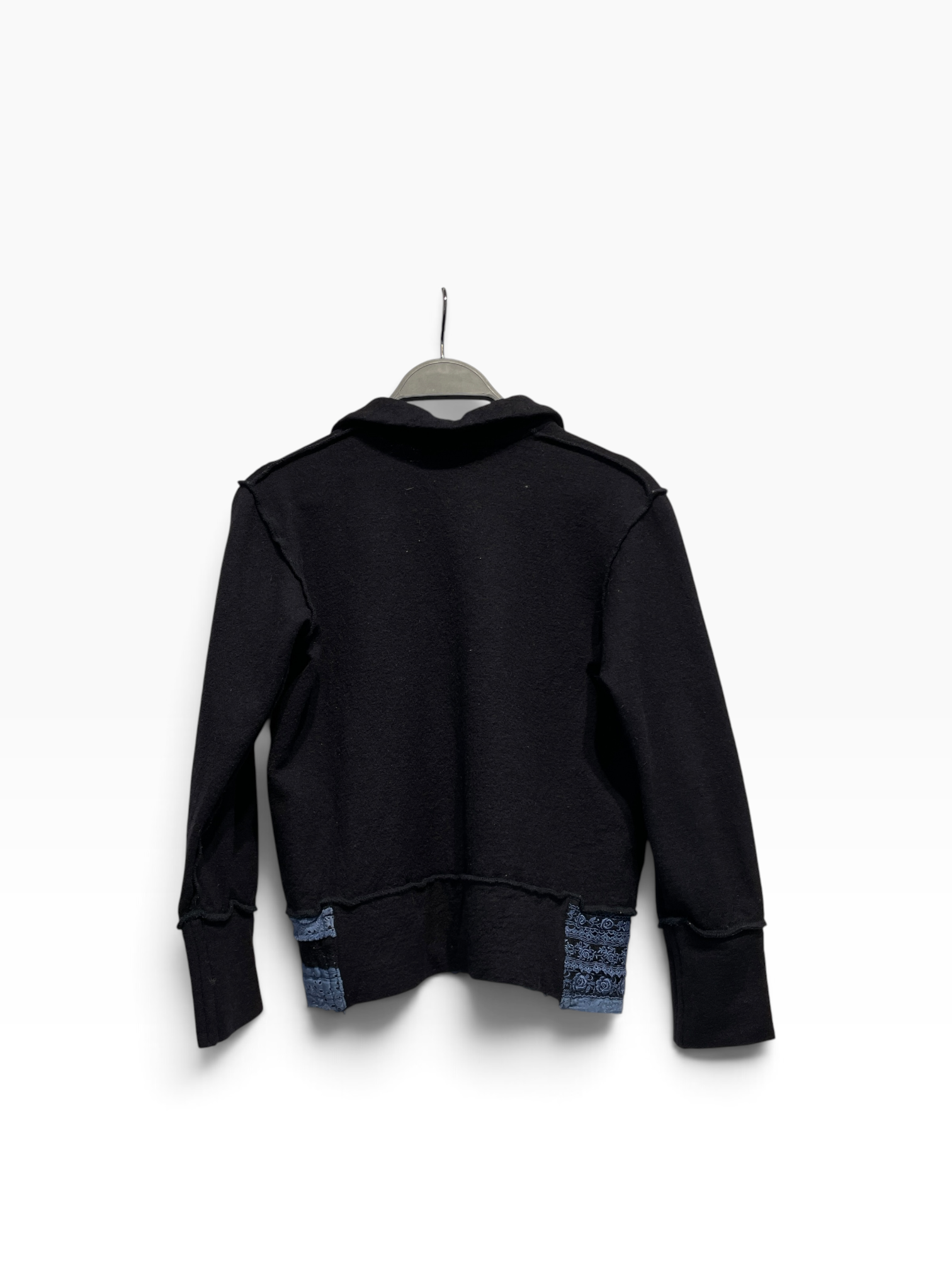tricot COMME des GARCONS/Cardigan/Cotton/NVY/lacey floral view 2