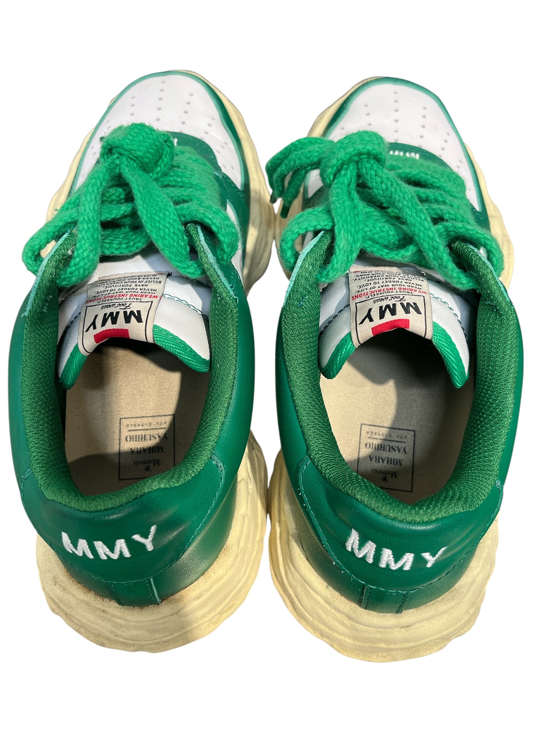 MIHARA YASUHIRO/Low-Sneakers/EU 44/Leather/GRN/MMY WAYNE GREEN SNEAKER view 4