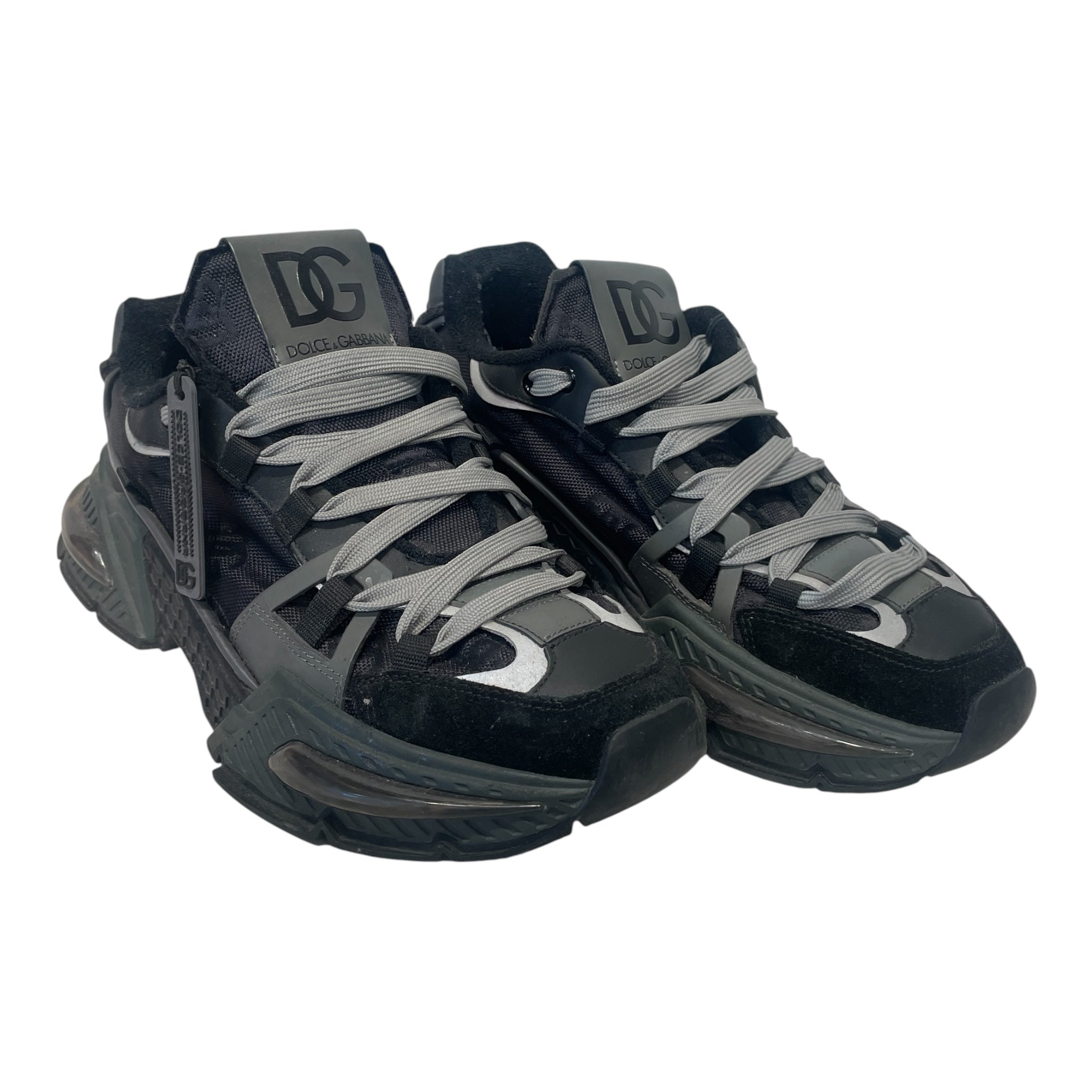 DOLCE&GABBANA/Low-Sneakers/EU 42/Cotton/BLK/AIRMASTER view 1