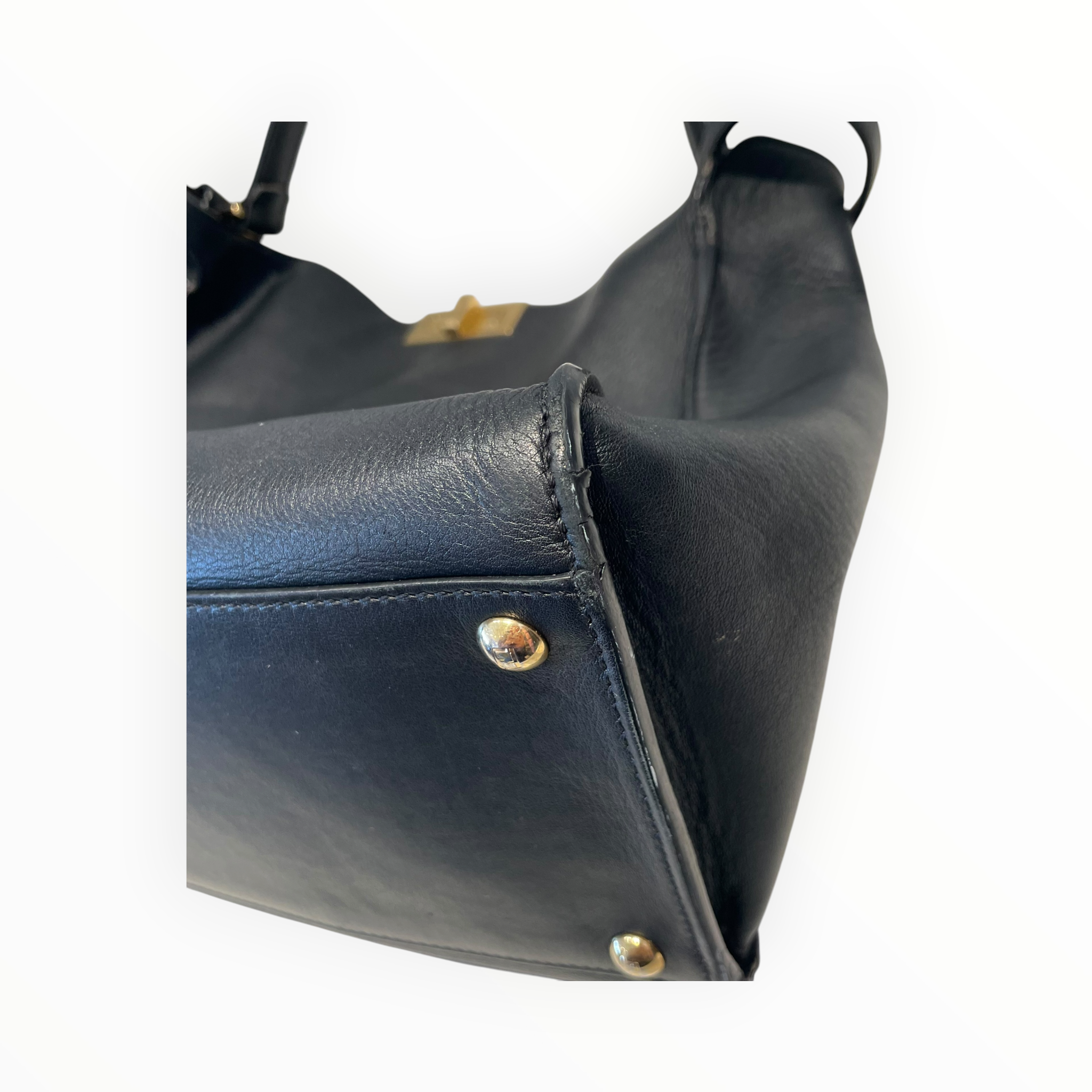 FENDI/Tote Bag/Leather/BLK/Peekaboo X-Lite Large Tote view 7