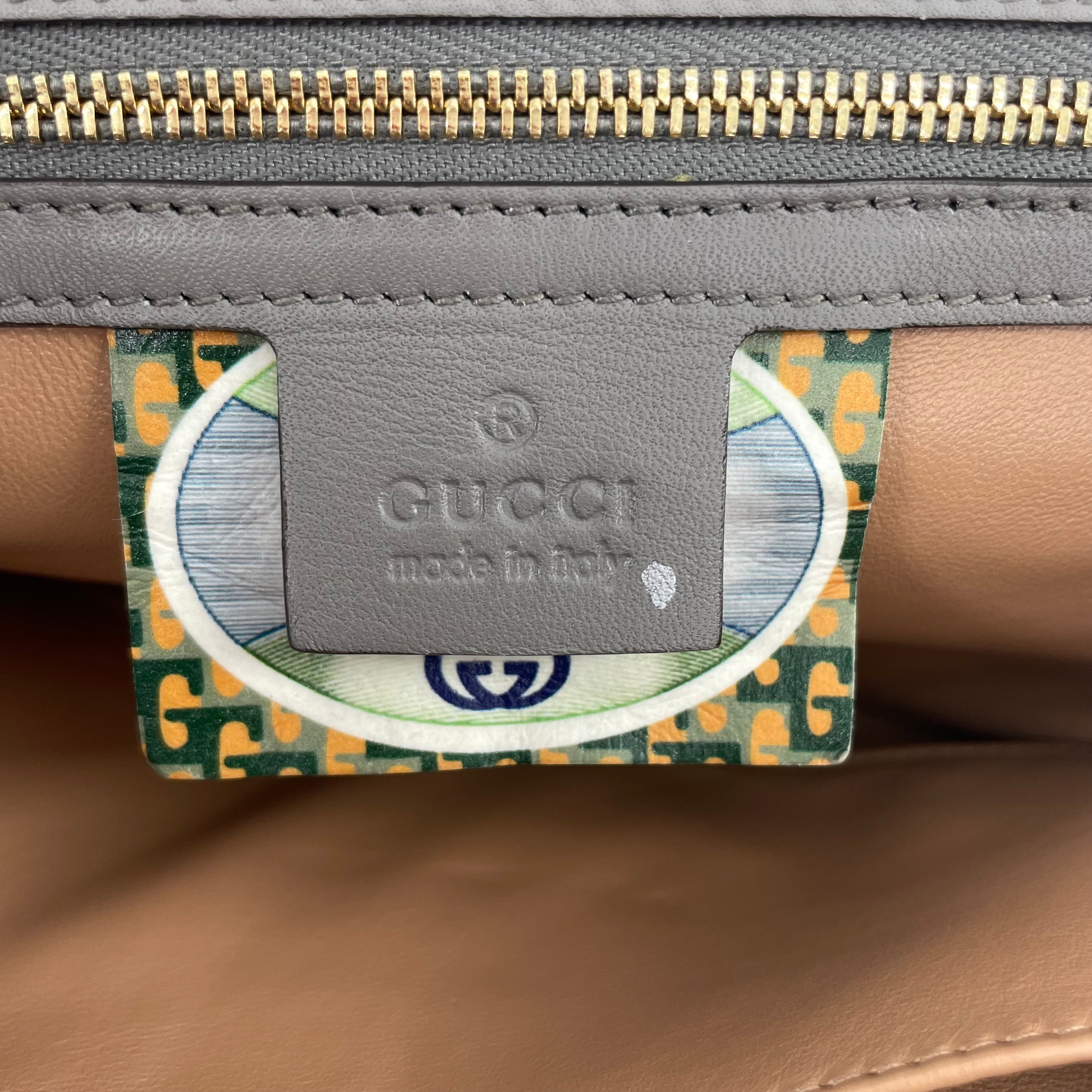 GUCCI/Cross Body Bag/Leather/GRY/PYTHON RAJAH view 6