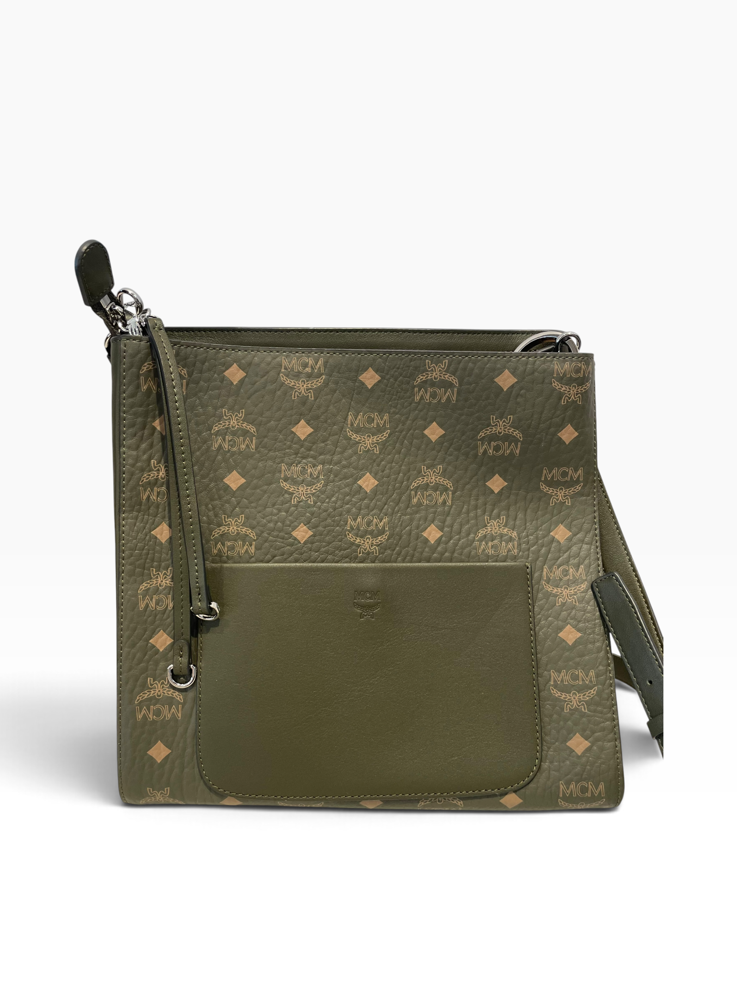MCM/Cross Body Bag/Monogram/Leather/GRN/AREN VISETOS SEA TURTLE view 4