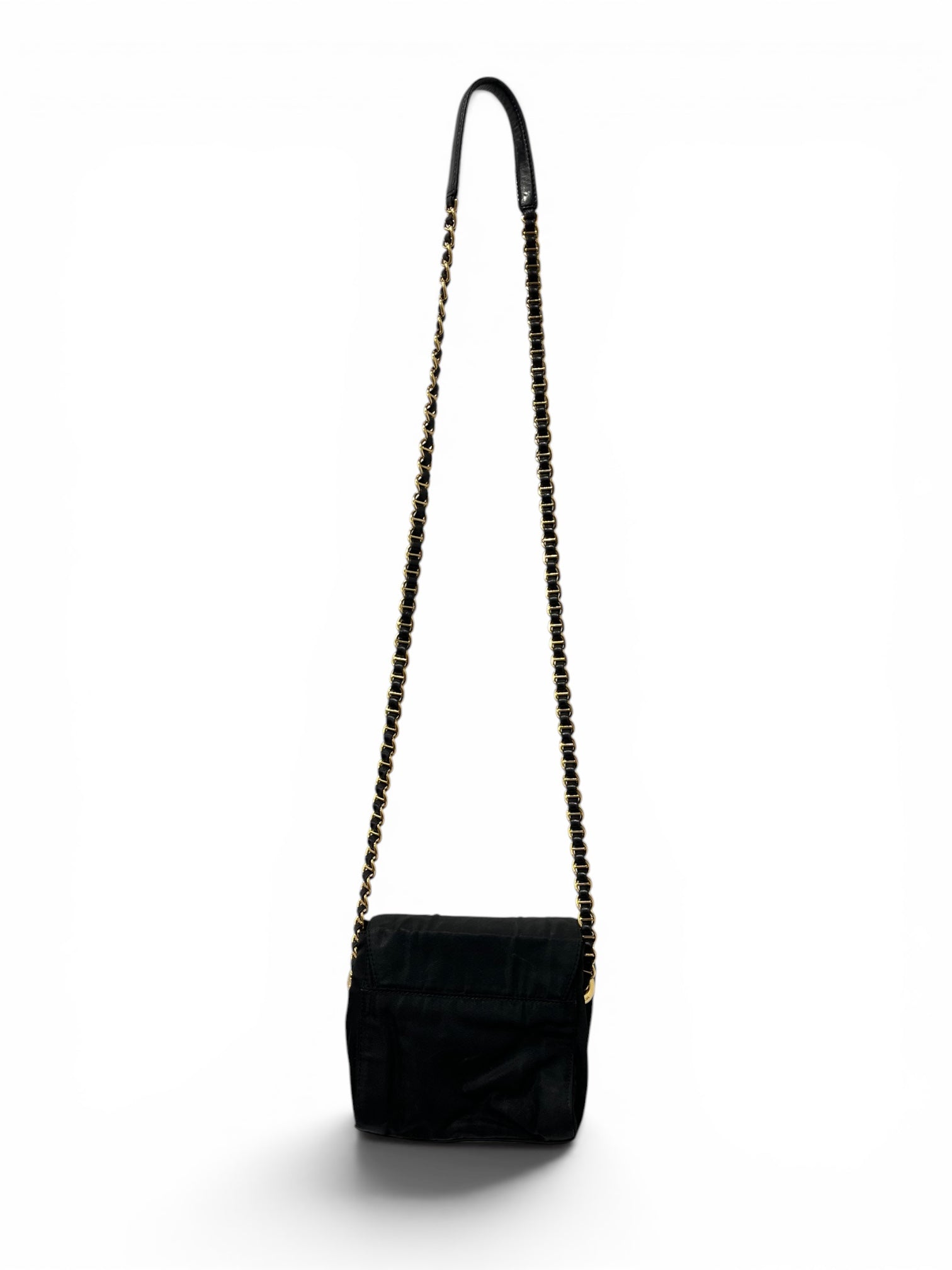 PRADA/Cross Body Bag/Nylon/BLK/TESSUTO CATENA CHAIN BAG view 2
