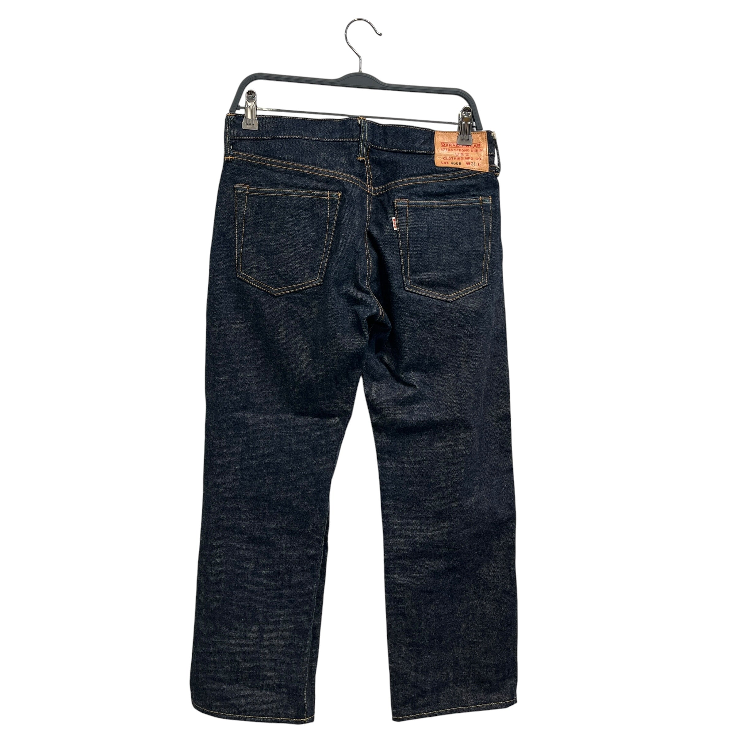 UES/Straight Pants/31/Denim/NVY/Button Fly/Lot 400R on Leather Tab view 2