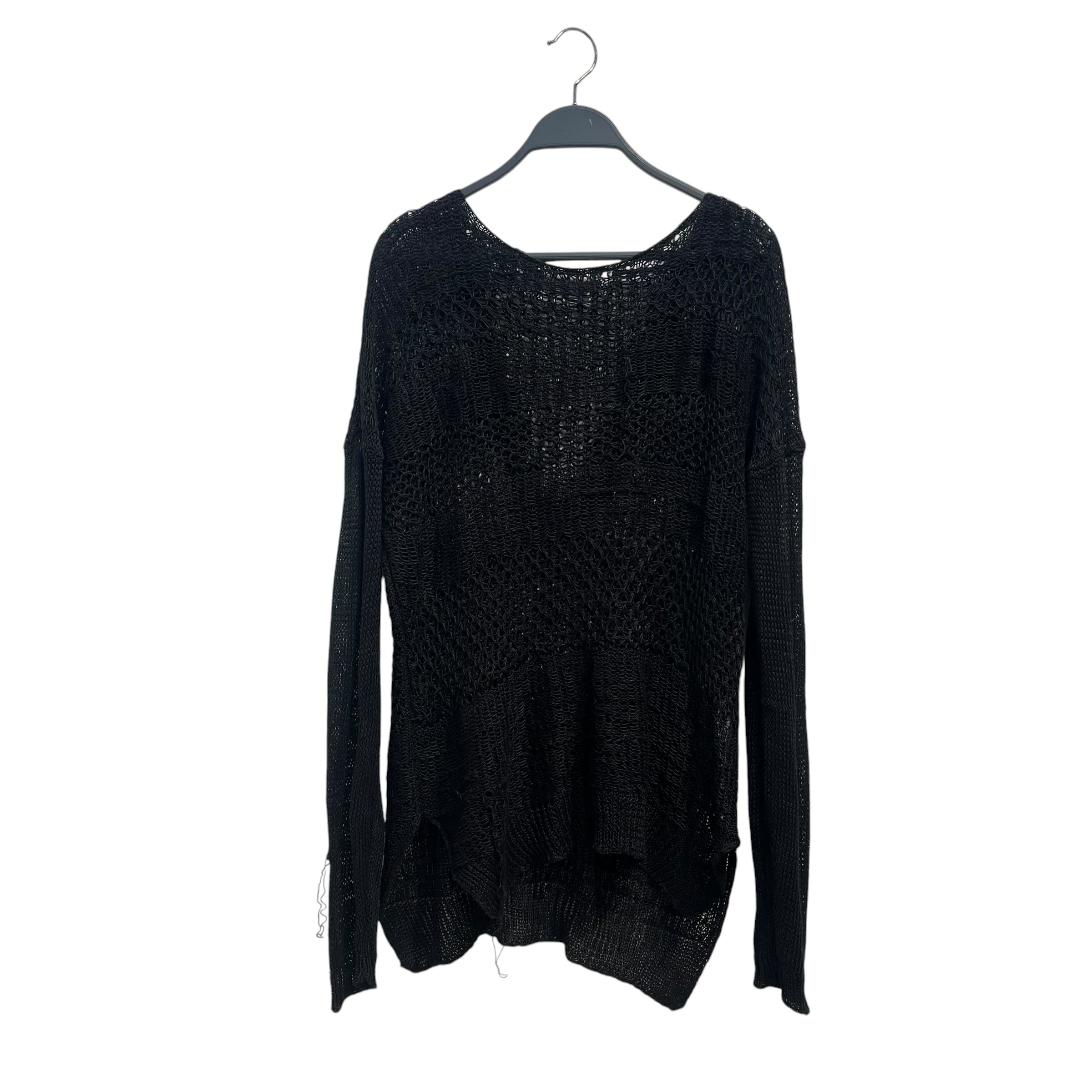 Helmut Lang/Sweater/S/Linen/BLK/Oversize/LOOSE KNIT view 1