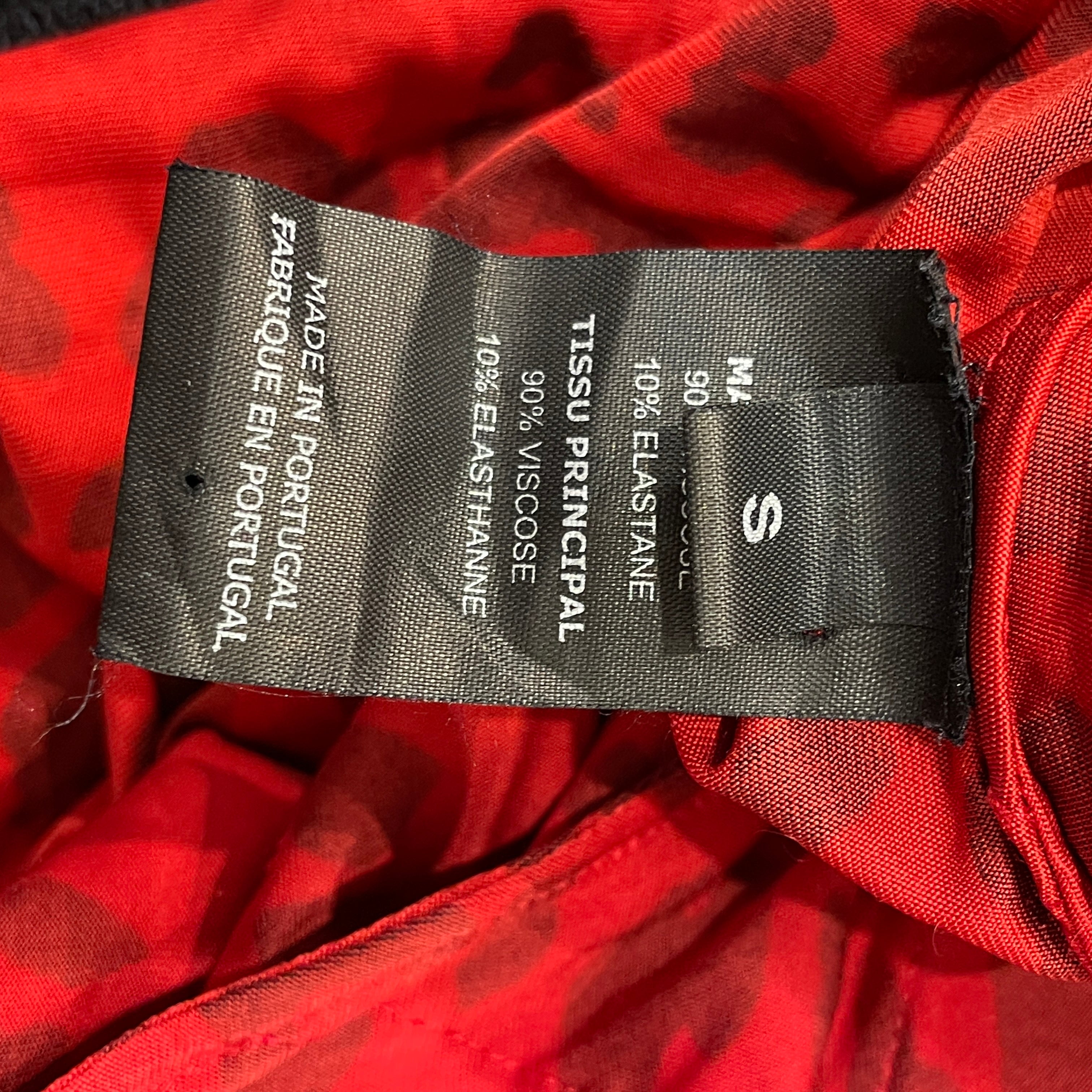 VETEMENTS/SL Dress/S/Animal Pattern/Cotton/RED/CHEETAH PRINT KNIT NECK DRESS view 3