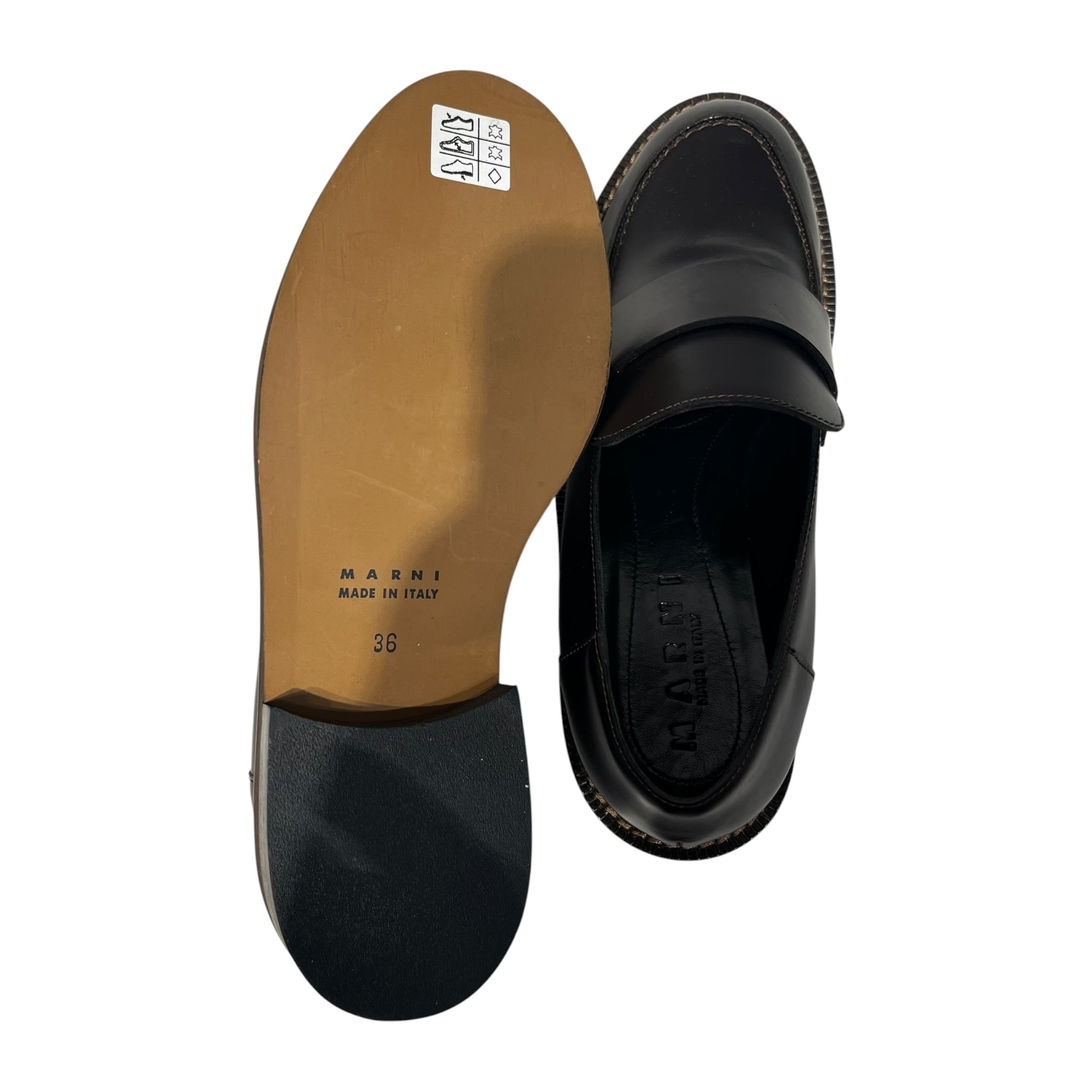 MARNI/Loafers/US 6/Leather/BRW/ view 4