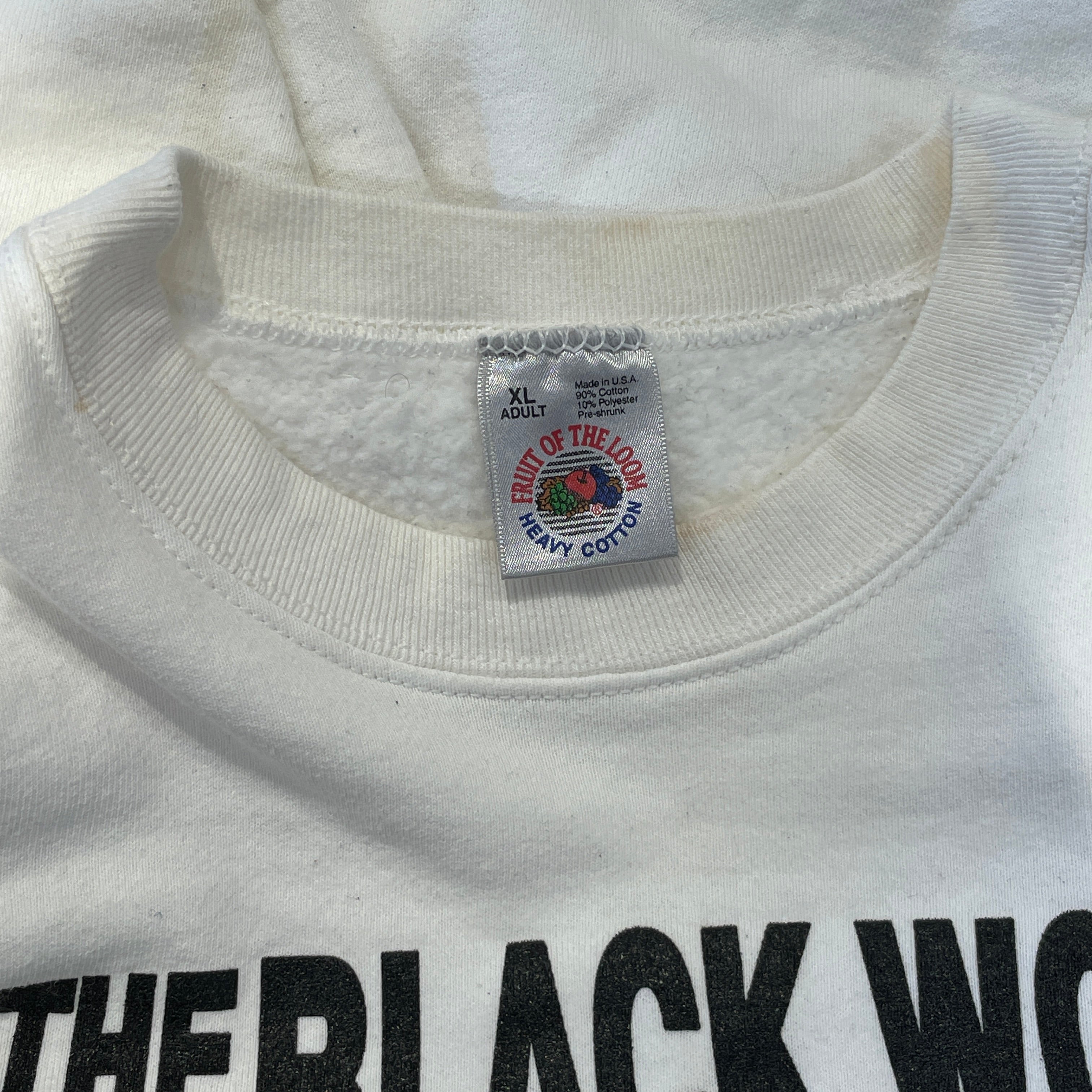 FRUIT OF THE LOOM/Sweater/XL/Graphic/Cotton/WHT/Waiting To Exhale view 2
