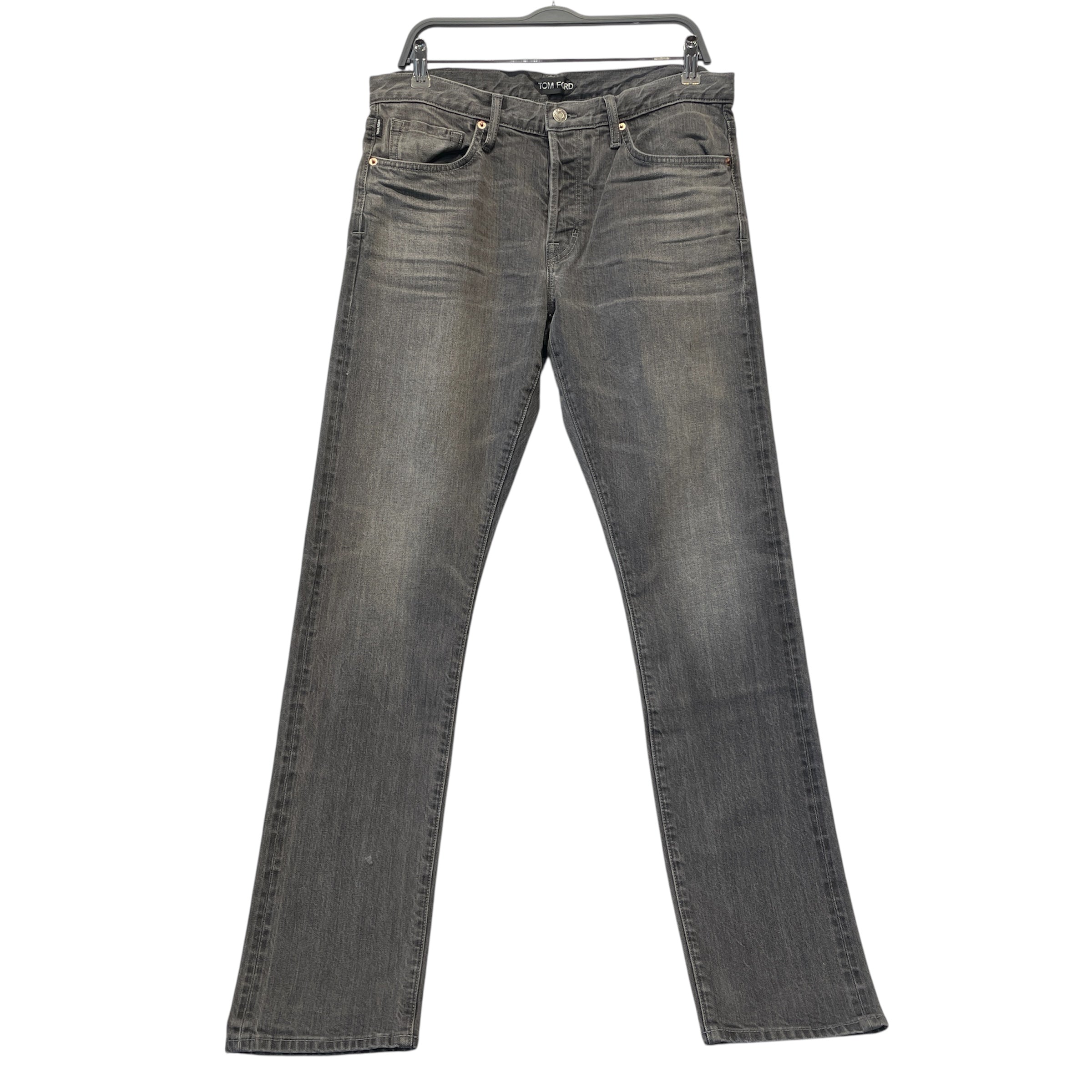 TOM FORD/Pants/34/Denim/BLK/STRAIGHT LEG / MADE IN USA view 1
