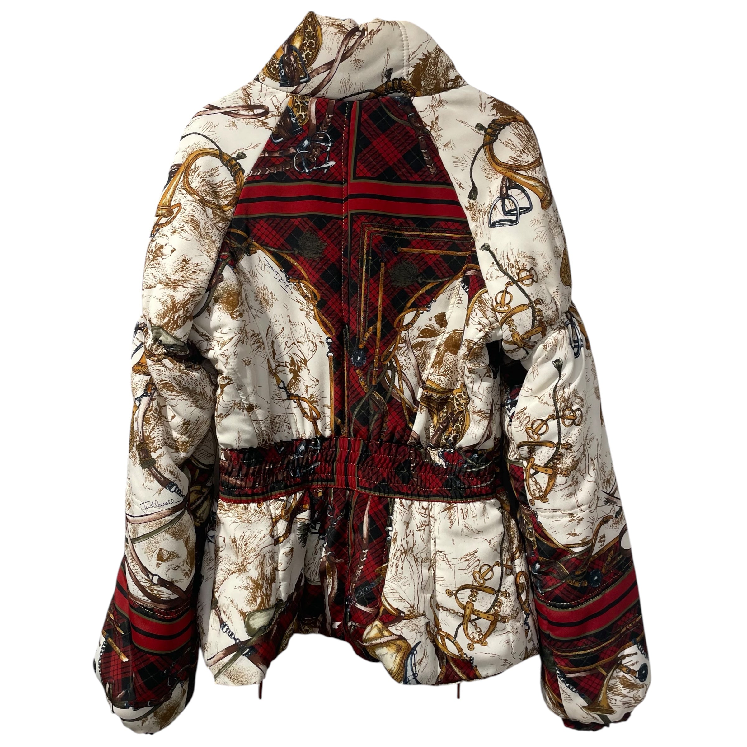 Just cavalli/Jacket/42/All Over Print/Polyester/CRM/JUST CAVALI GOLD/PLAID PATTERN view 2