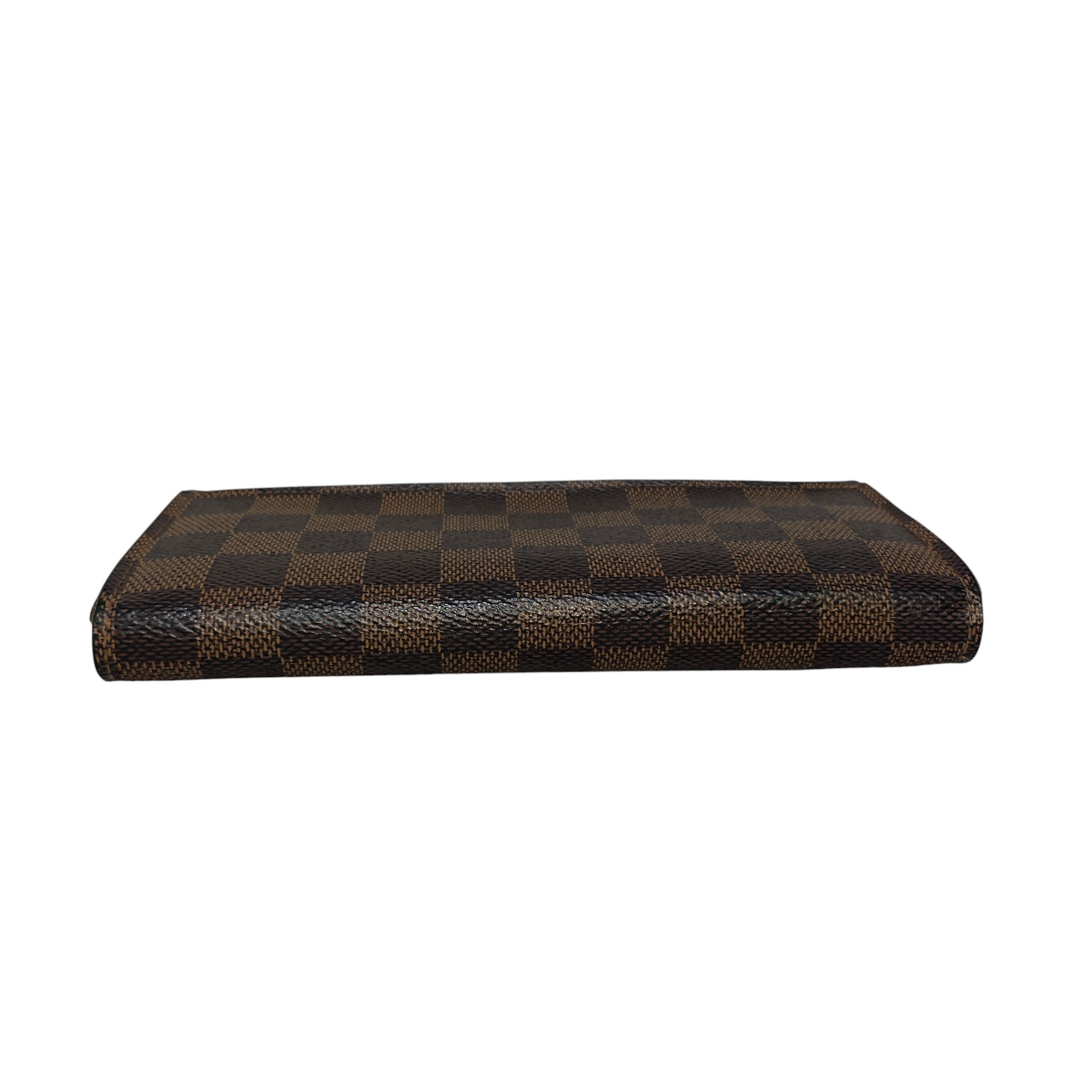 LOUIS VUITTON/Long Wallet/Monogram/Leather/BRW/Damier Ebene view 3