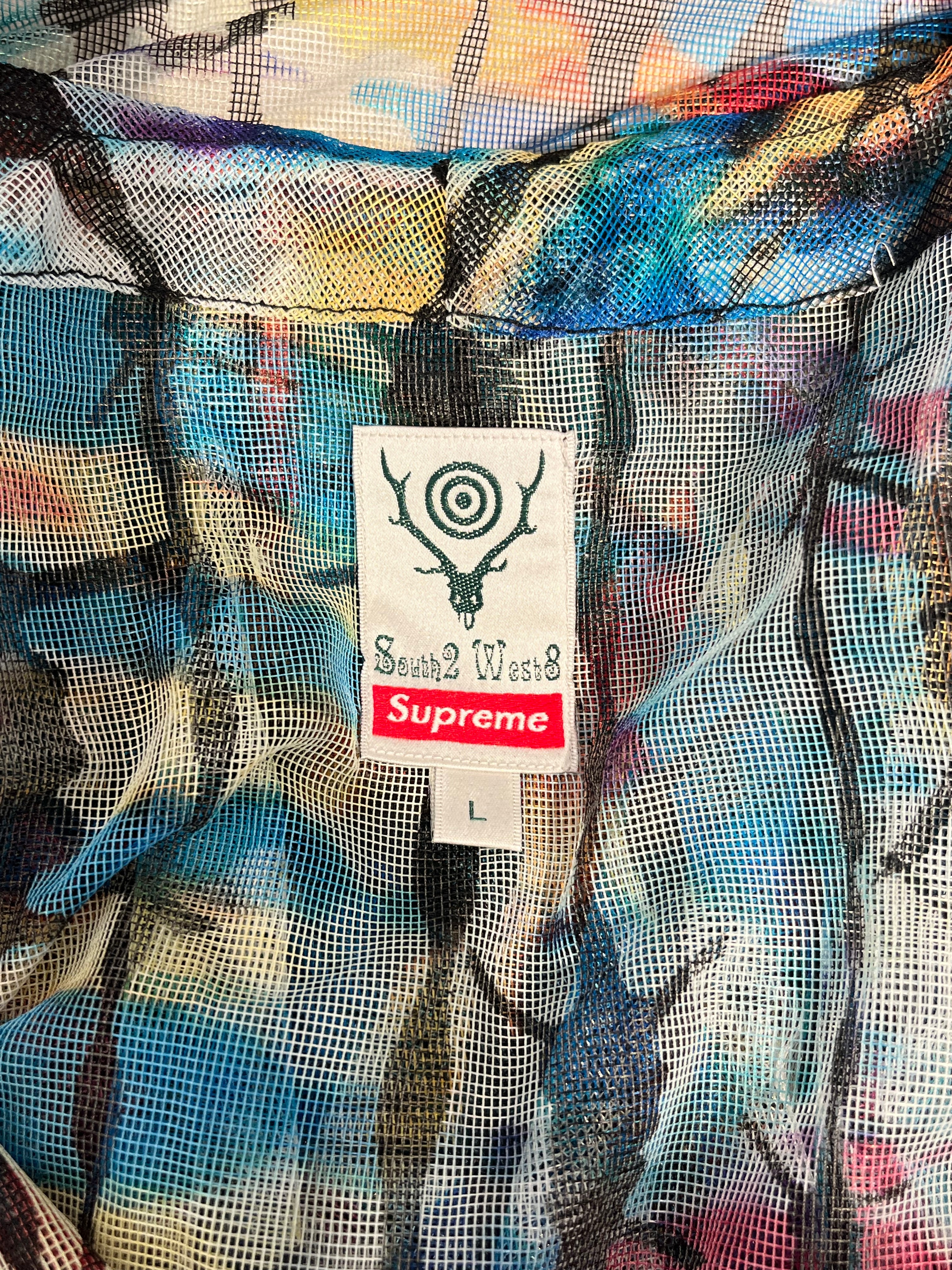 Supreme/South2 West8(S2W8)/Jacket/L/Polyester/MLT/All Over Print/BUSH PARKA BARBED WIRE ZIP UP view 3