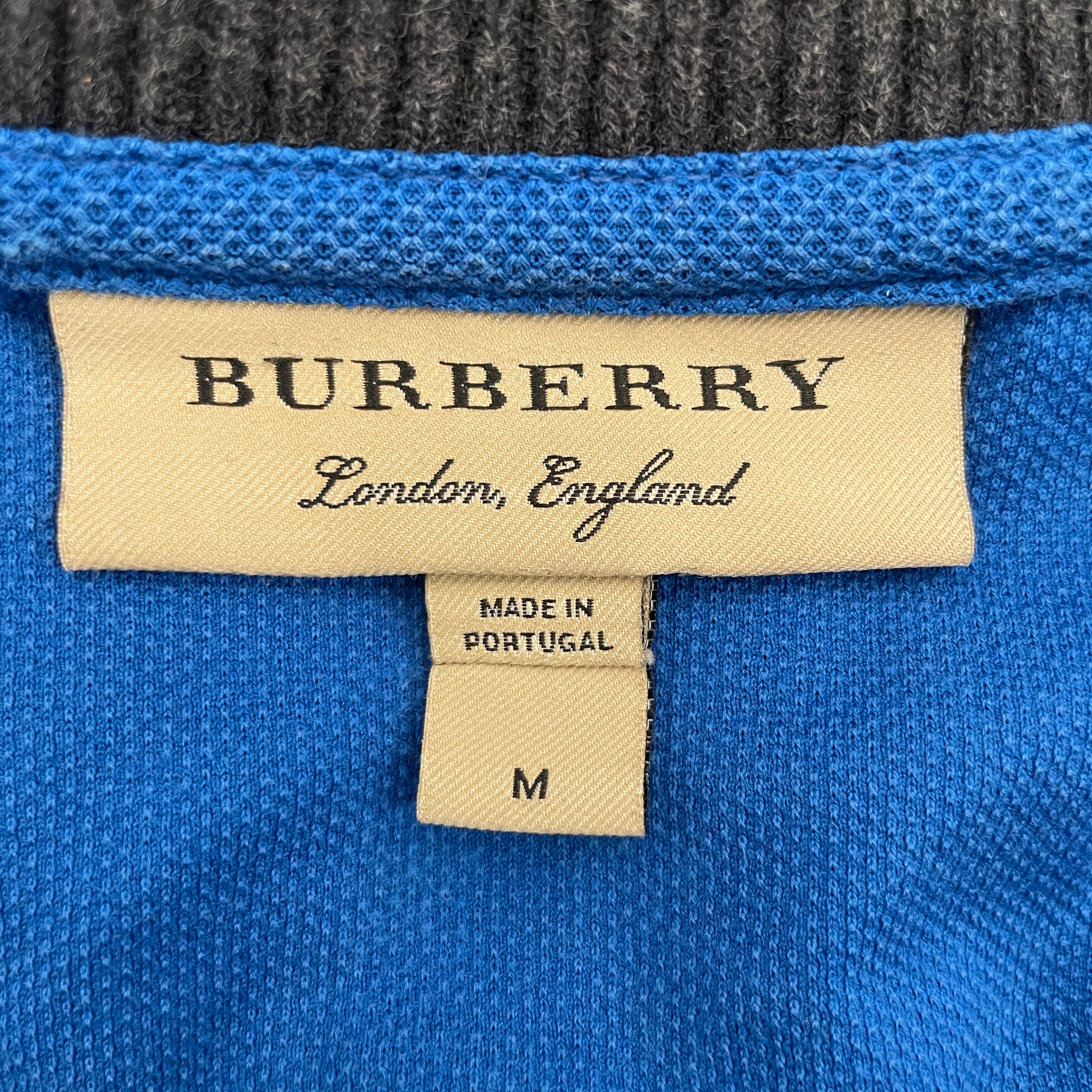 BURBERRY LONDON/Polo Shirt/M/Cotton/BLU/multi color polo view 3