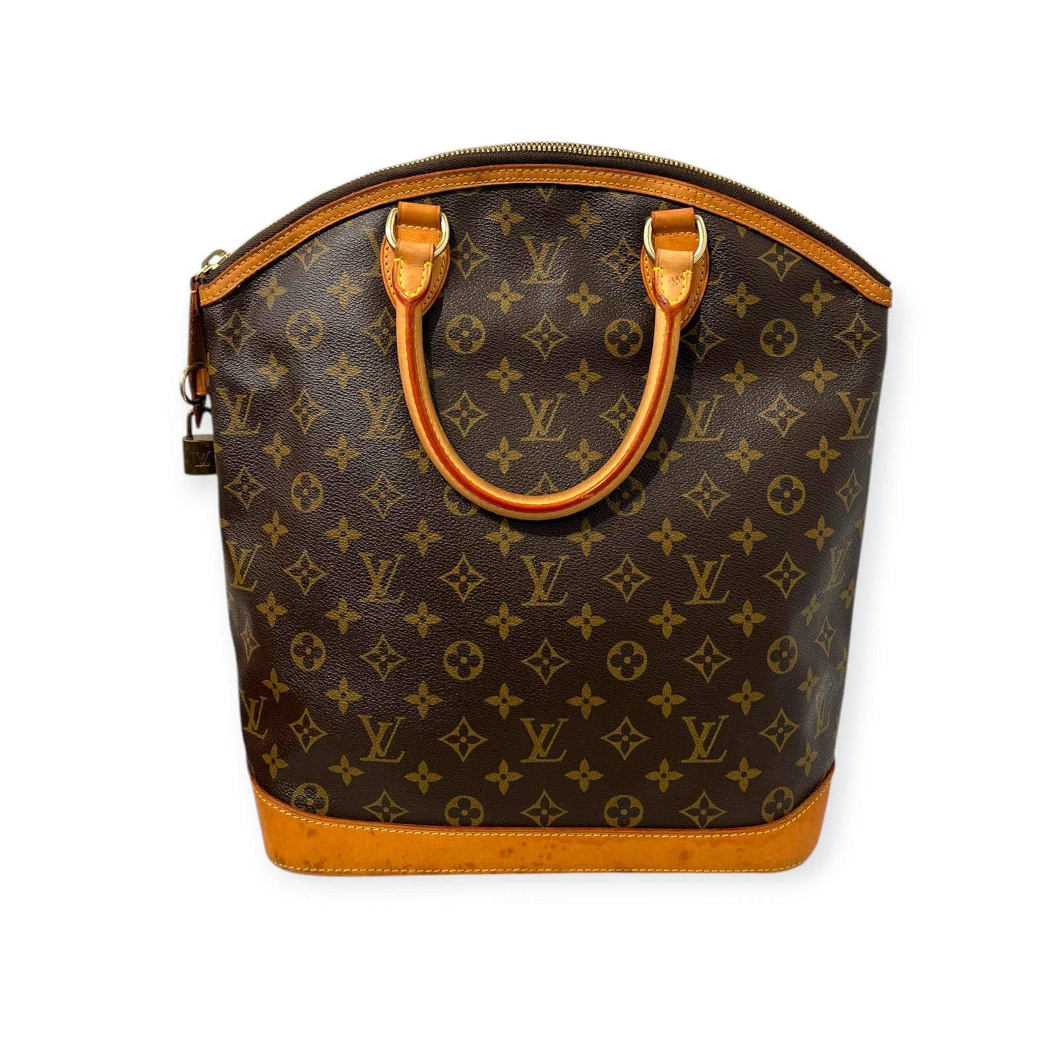 LOUIS VUITTON/Hand Bag/Monogram/Leather/BRW/LOCKIT VERTICAL HANDBAG view 1