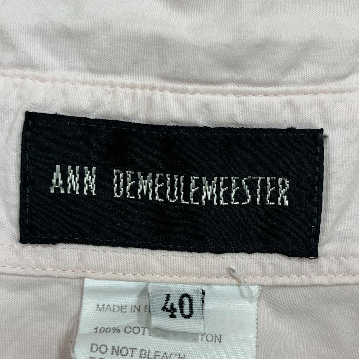 ANN DEMEULEMEESTER/LS Shirt/40/Denim/PNK/SS2000 "THROUGH AN OPEN EYE" view 3