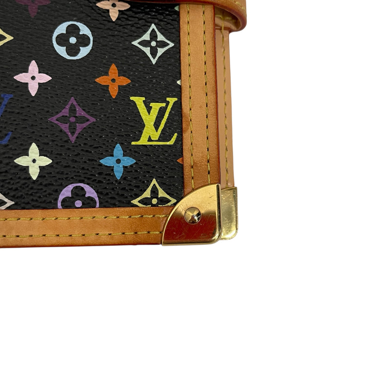 LOUIS VUITTON/Bifold Wallet/All Over Print/Leather/MLT/MURAKIN MONOGRAM AGENDA