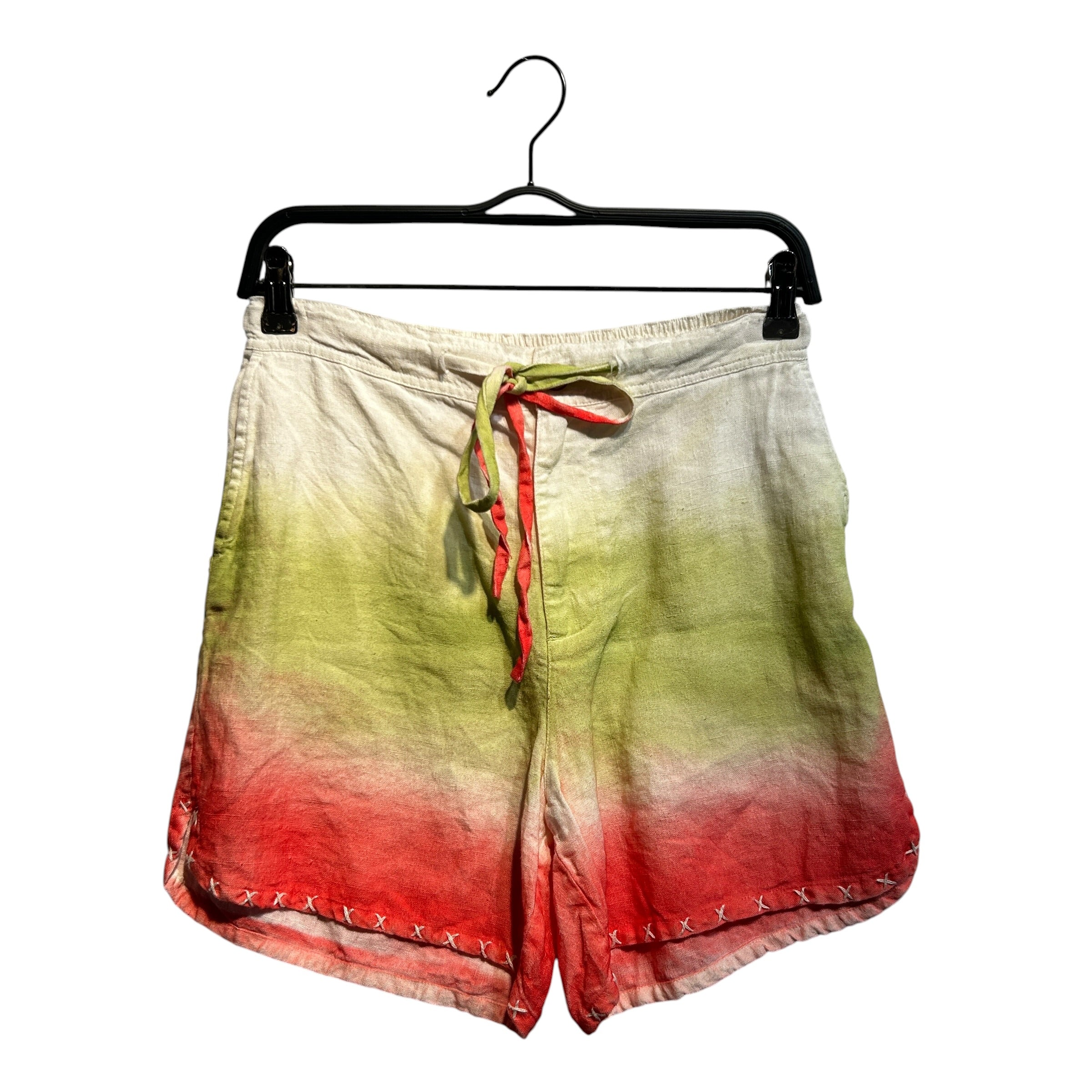 The Elder Statesman/Shorts/S/Cotton/WHT/SULFUR GRADIENT WMNS view 1