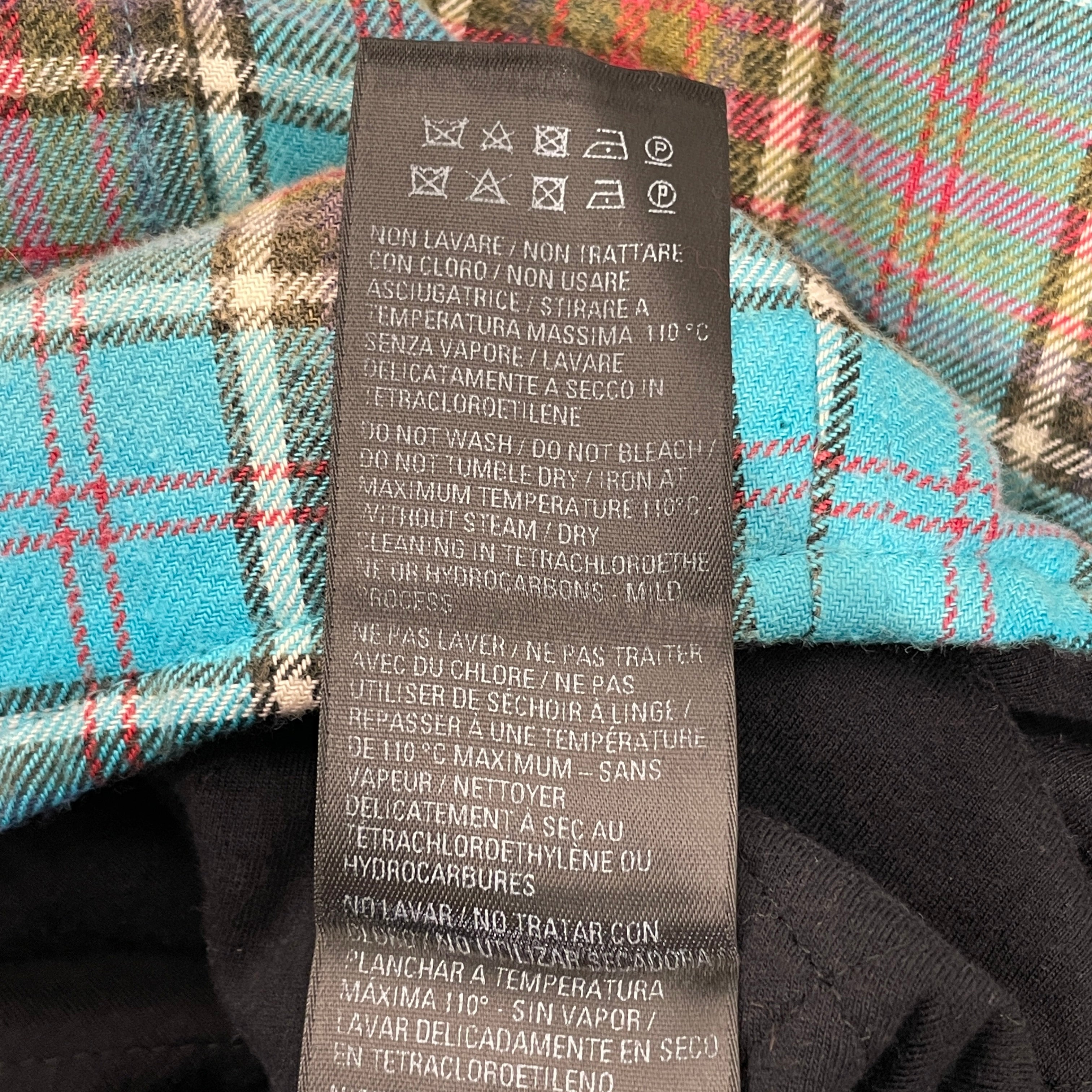 BALENCIAGA/Jacket/2/Cotton/BLU/Plaid/Hooded plaid view 4