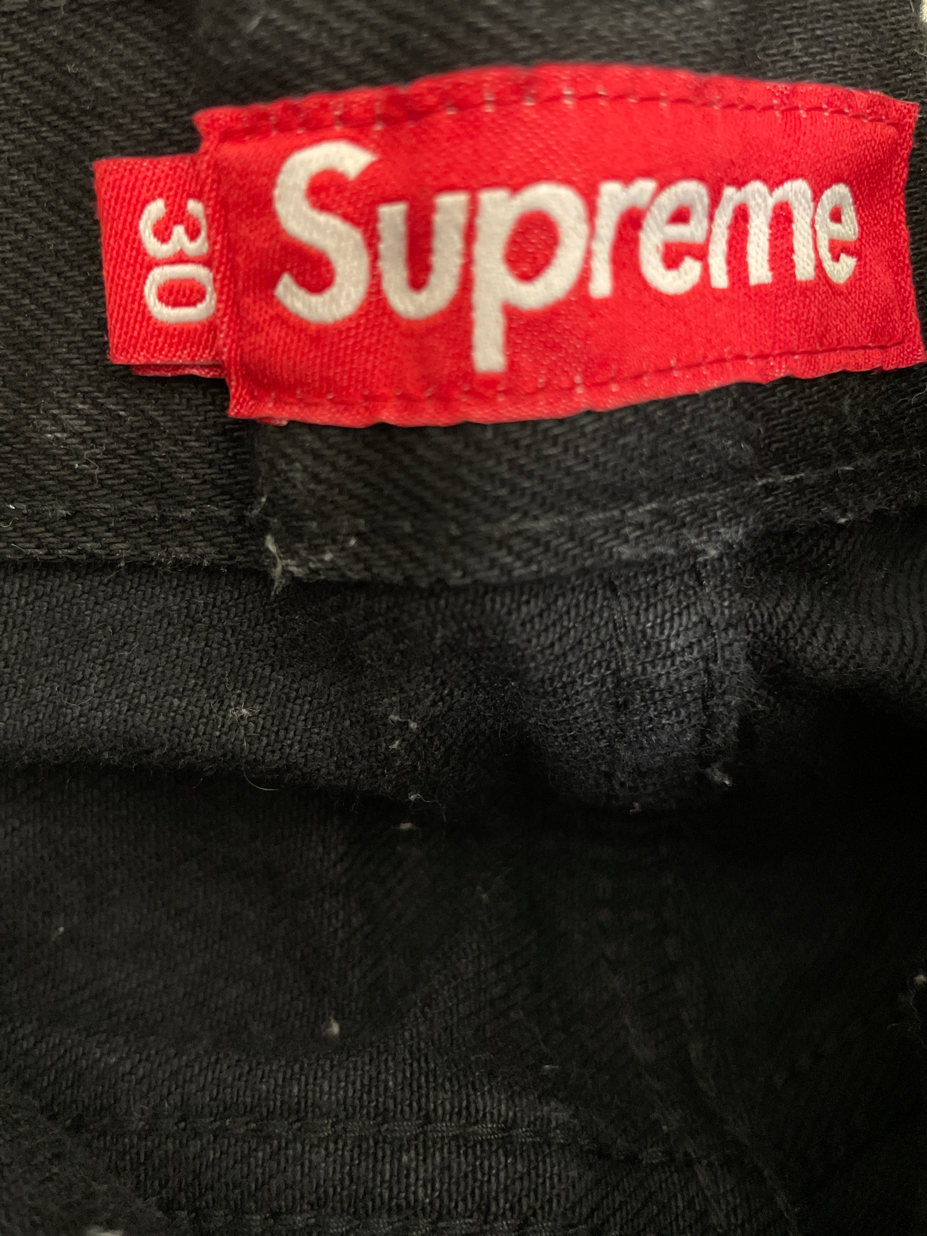 Supreme/Shorts/30/Denim/BLK/Supreme Denim Baggy Shorts 30 view 4