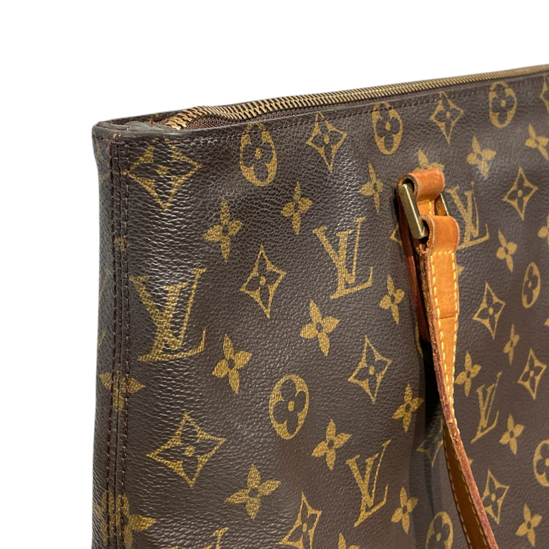 LOUIS VUITTON/Hand Bag/All Over Print/Leather/BRW/CABAS MEZZO