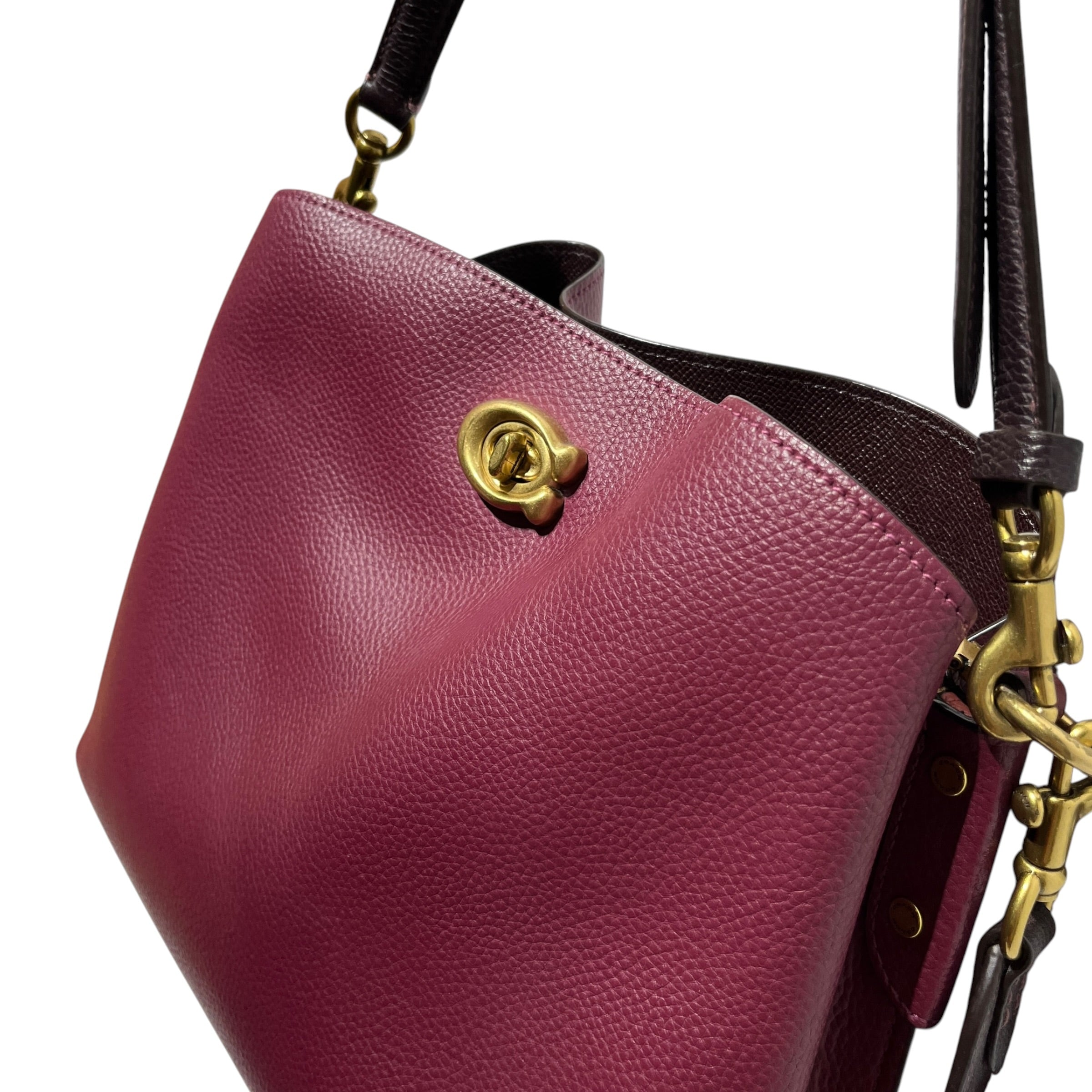 COACH/Cross Body Bag/Leather/RED/TABI W GOLD HARDWARE view 6