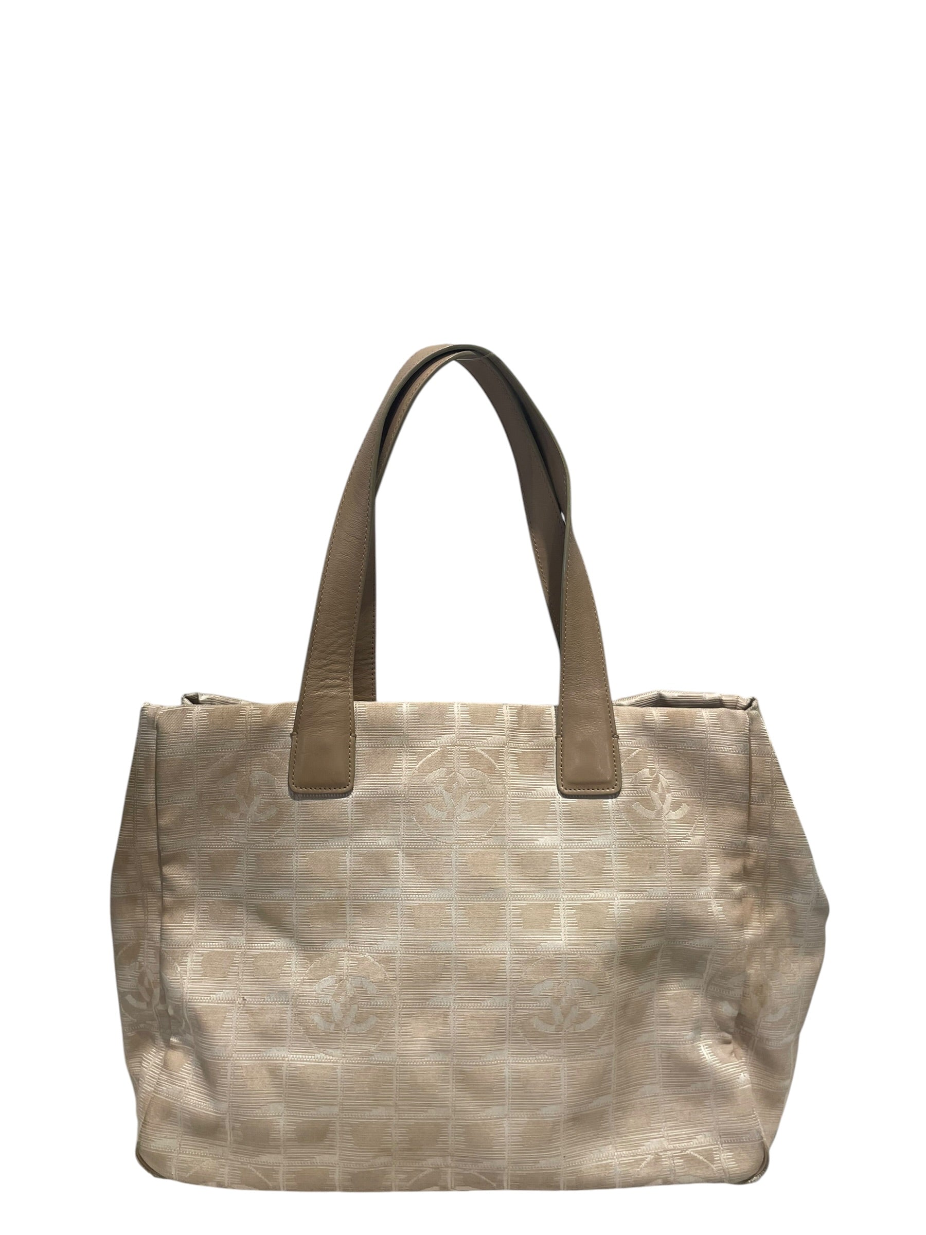 CHANEL/Tote Bag/Nylon/BEG/Travel Line Bag view 1