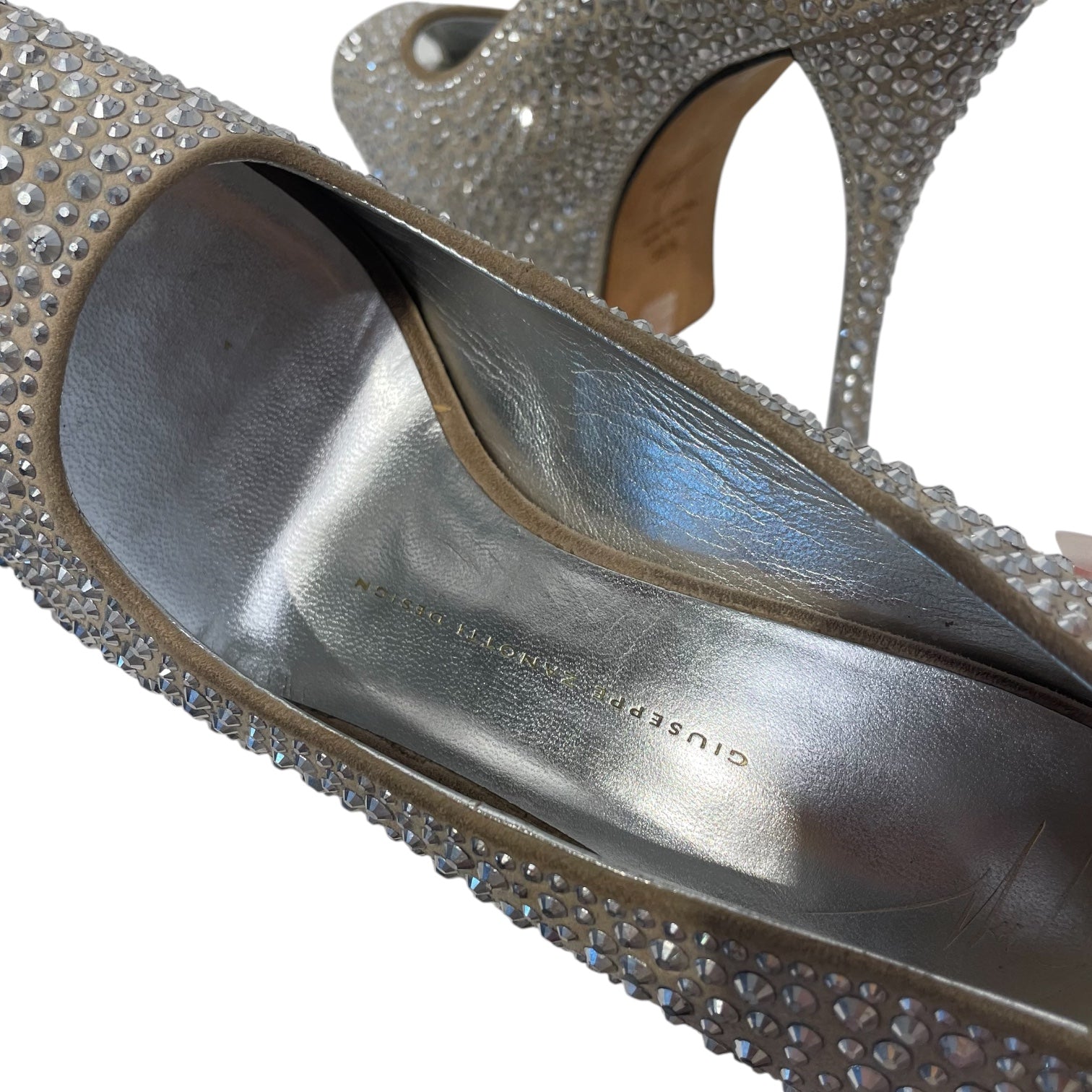 GIUSEPPE ZANOTTI DESIGN/Heels/UK 4.5/Iridescent/Suede/SLV/ view 3