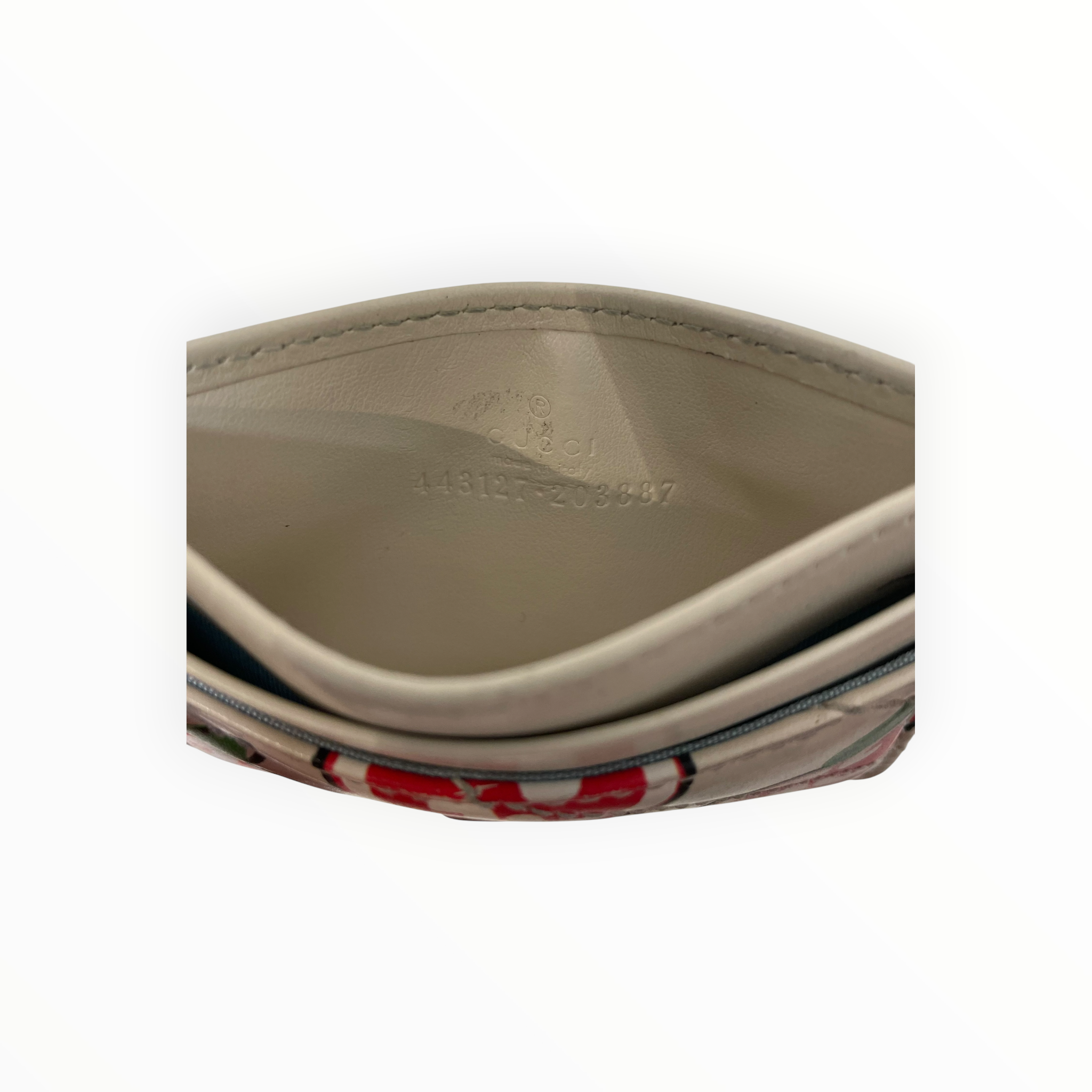 GUCCI/Card Case/Leather/CRM/L's/APPLE CARDHOLDER view 3