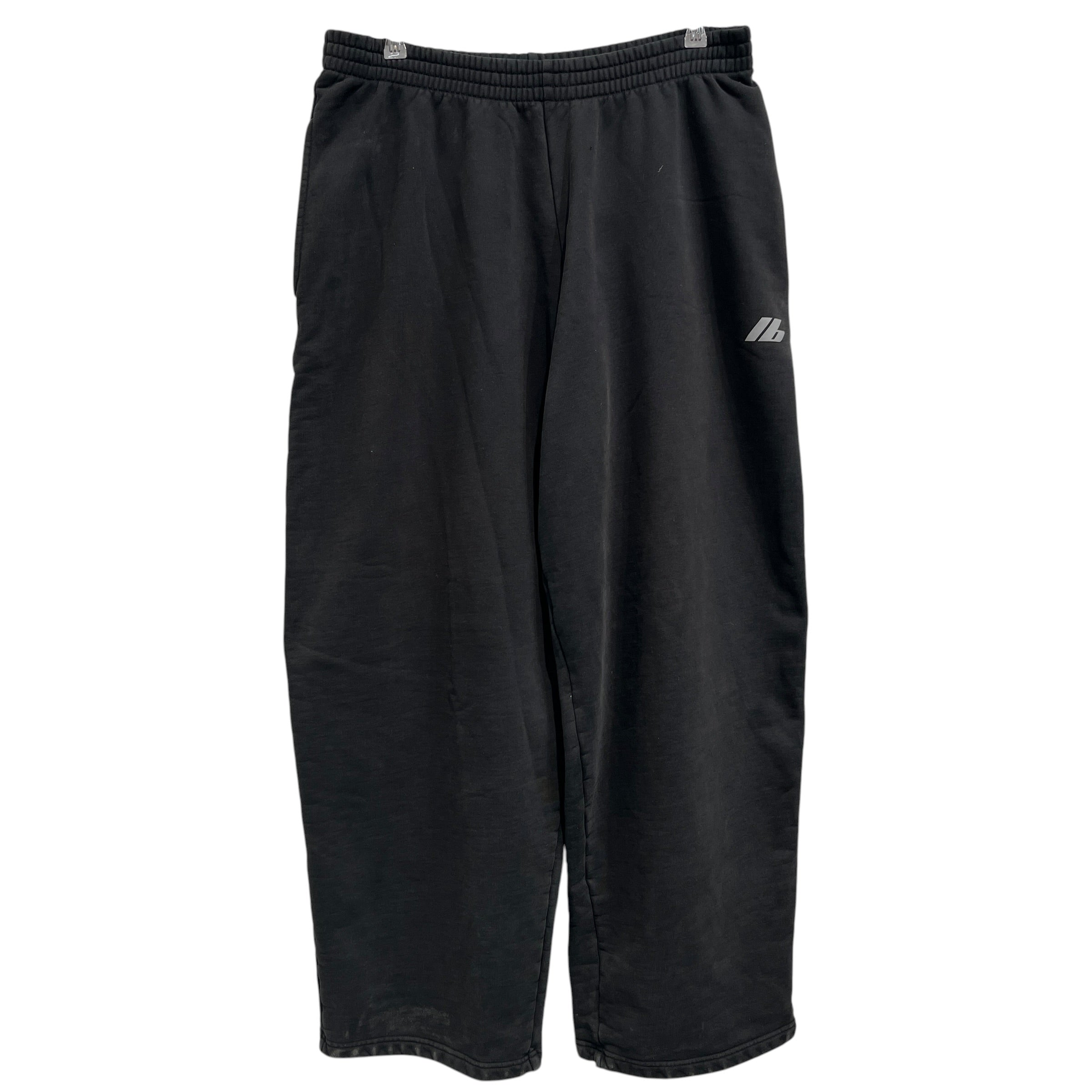 BALENCIAGA/Pants/L/Cotton/BLK/2024 B HOLOGRAPHIC B LEFT SIDE view 1
