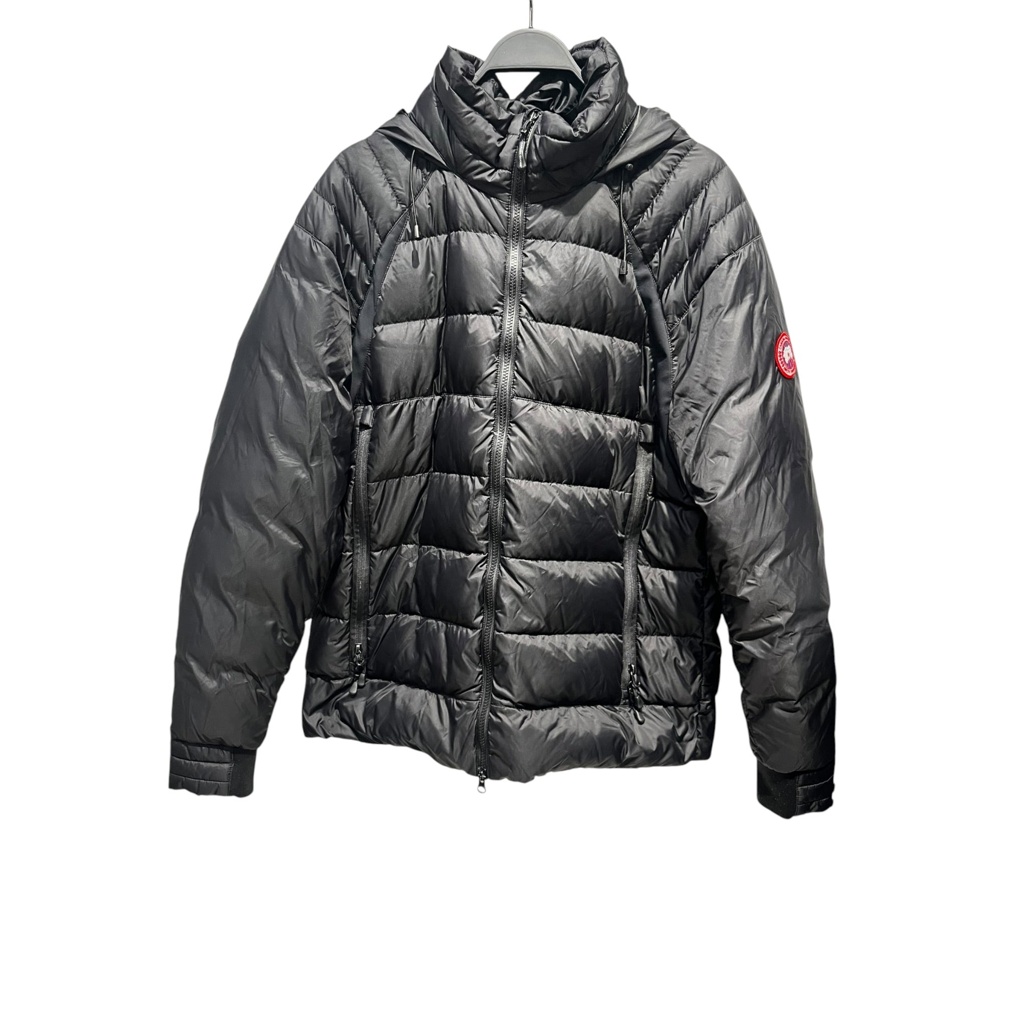 CANADA GOOSE/Puffer Jkt/XL/Nylon/BLK/Single Breasted/THICK BLACK LINES DESIGN view 1