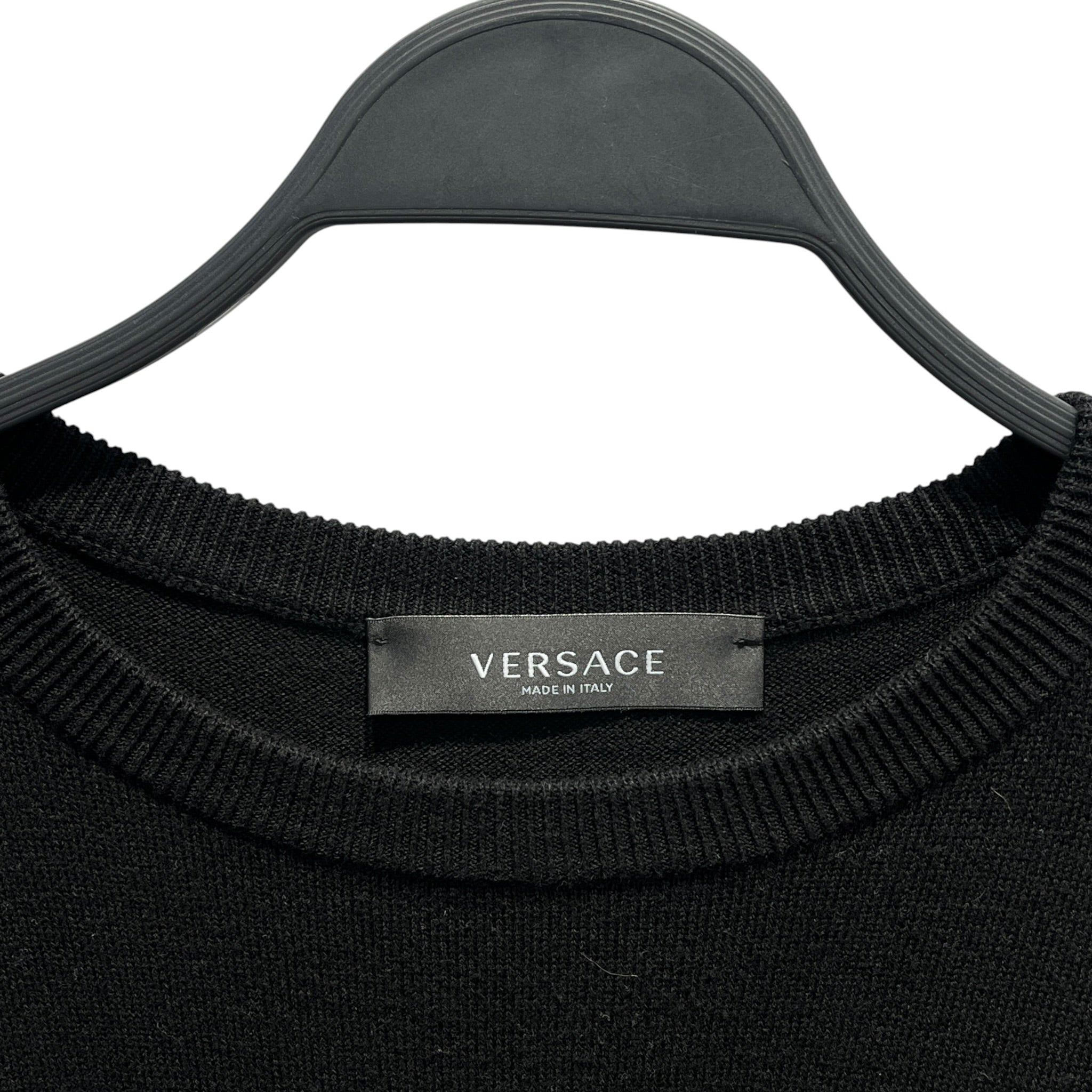 VERSACE/Sweatshirt/L/Cotton/BLK/striped versace view 3