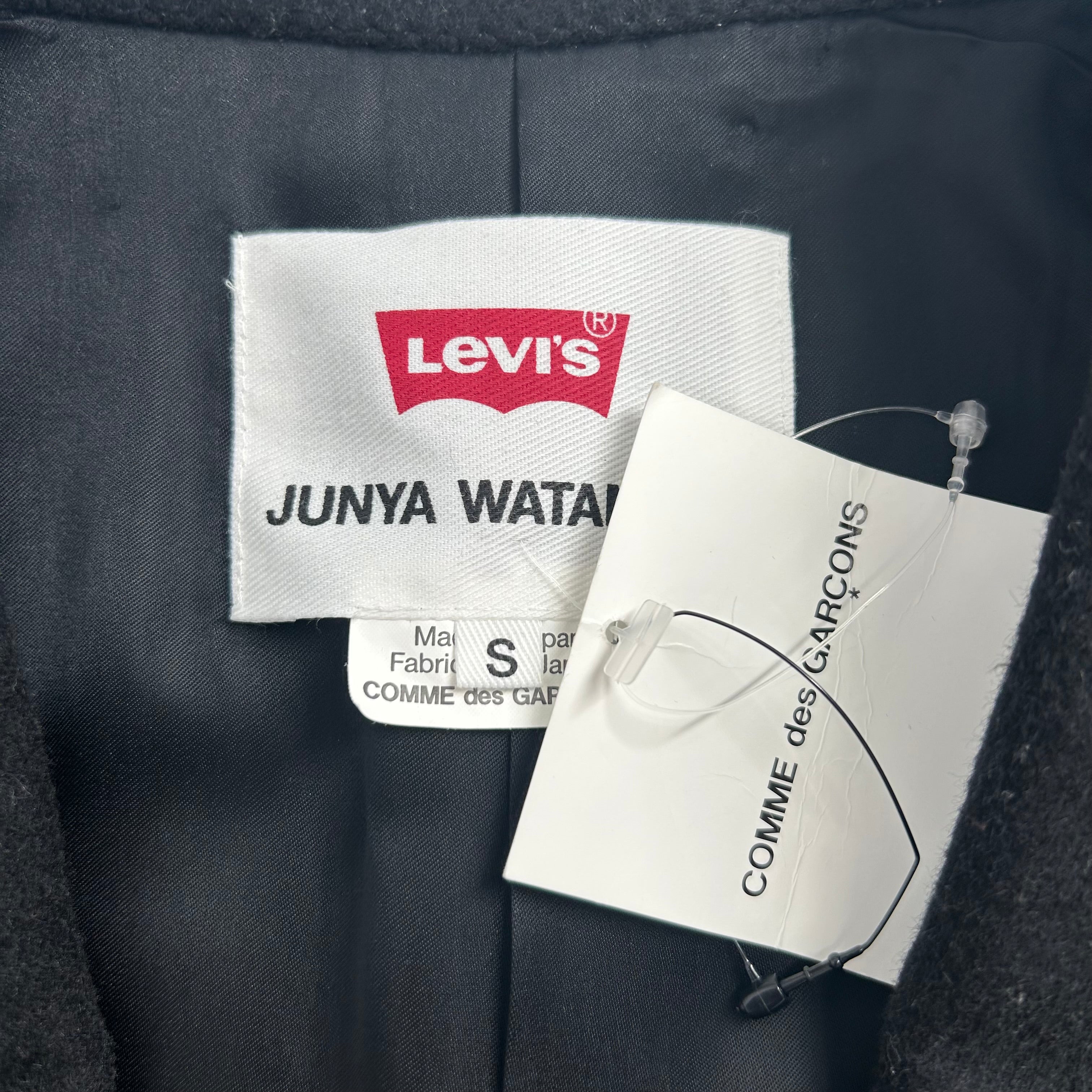 JUNYA WATANABE COMME des GARCONS/Levis CALIFORNIA/Trench Coat/L/Wool/BLK/JL-C101 MIXED MEDIA view 3