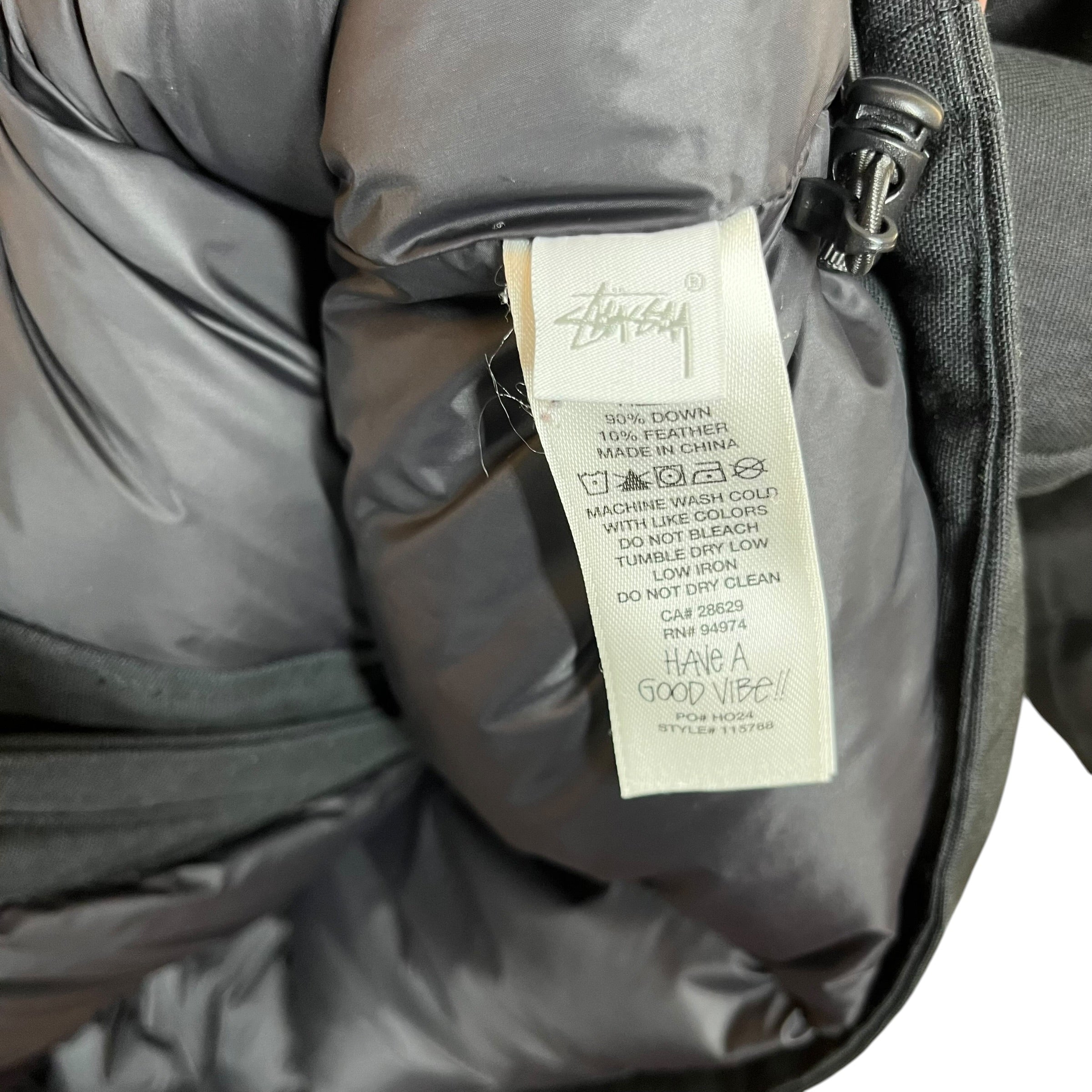 STUSSY/Puffer Jkt/S/Nylon/BLK/SHORT DOWN JKT view 4