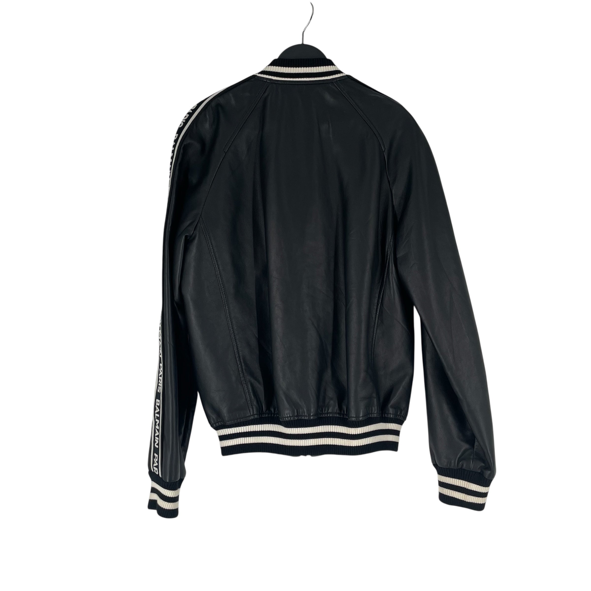 BALMAIN/Jacket/46/Leather/BLK/RH18893L002 view 2
