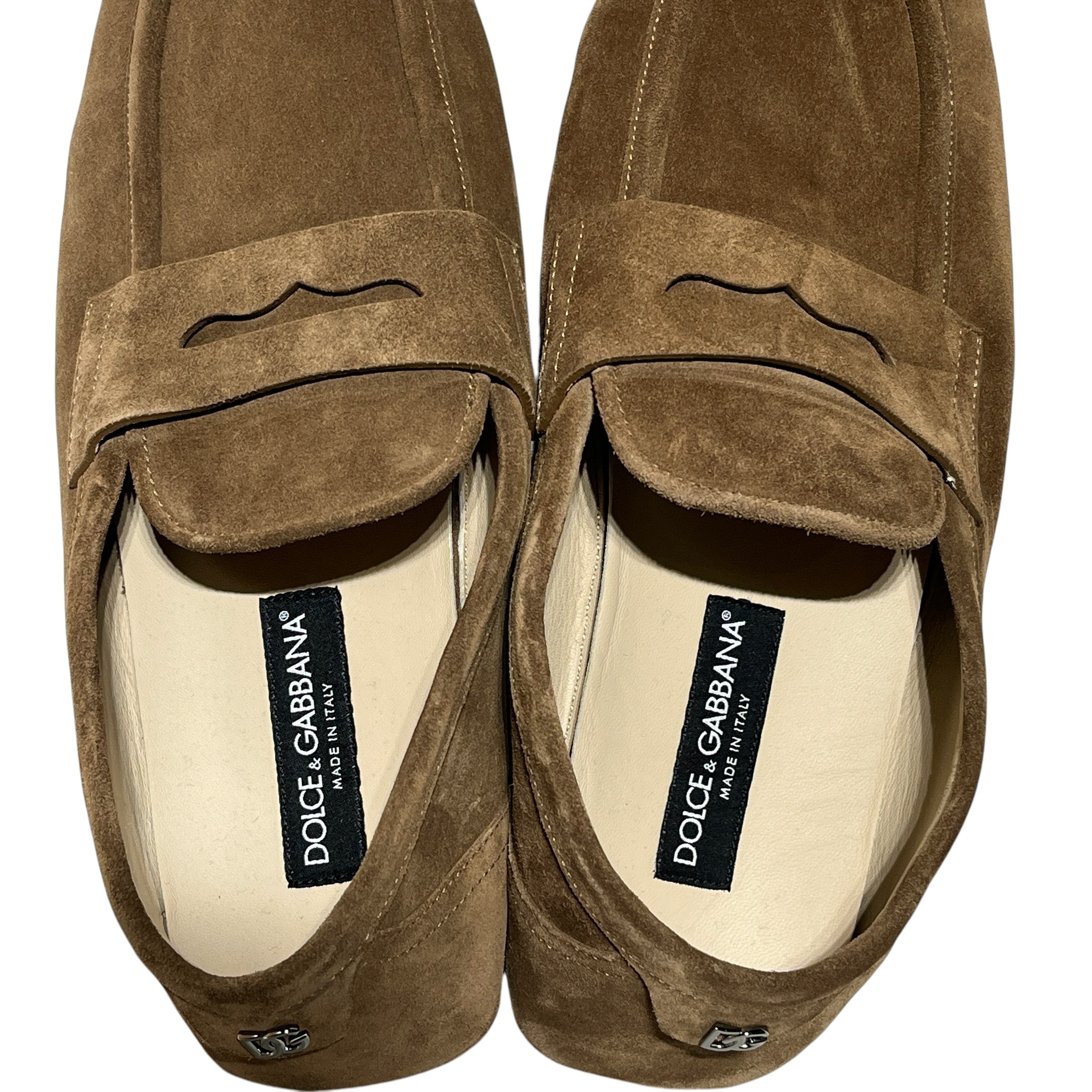 DOLCE&GABBANA/Loafers/US 9/Suede/BRW/Driver Corosta 3P view 3
