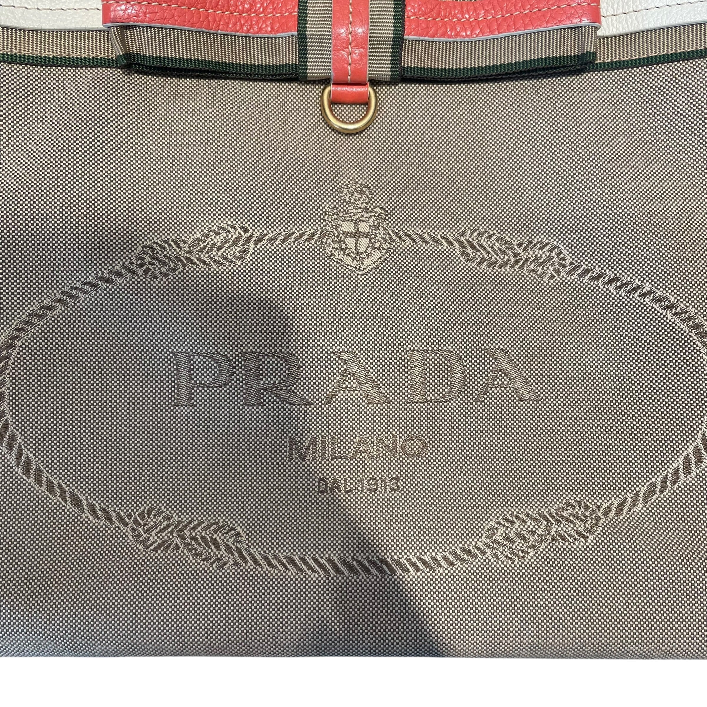 PRADA/Tote Bag/BEG/CANVAS BOW TOTE view 4