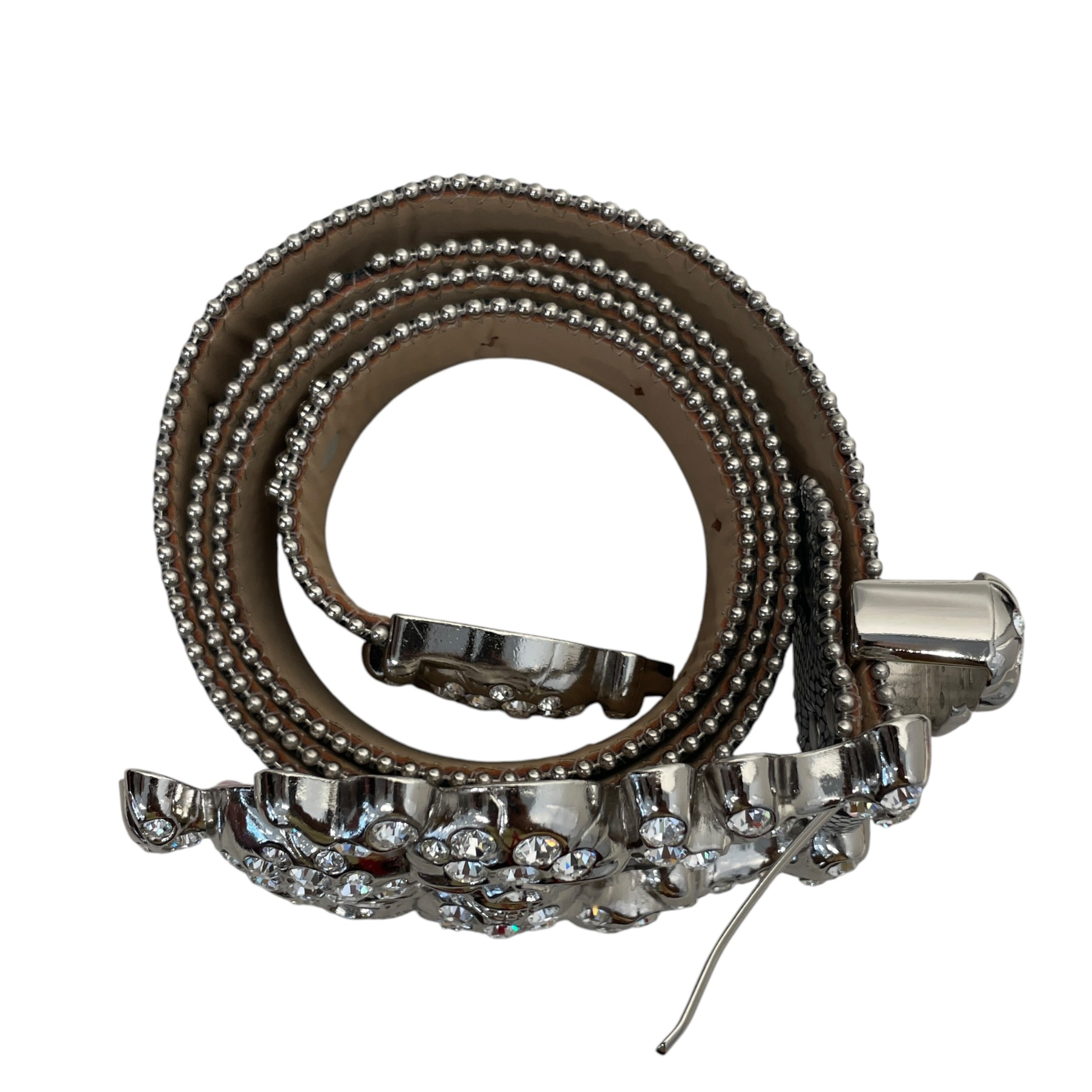 b.b.simon/Accessories/Leather/SLV/METALLIC/CRYSTALS/SKULLS view 2