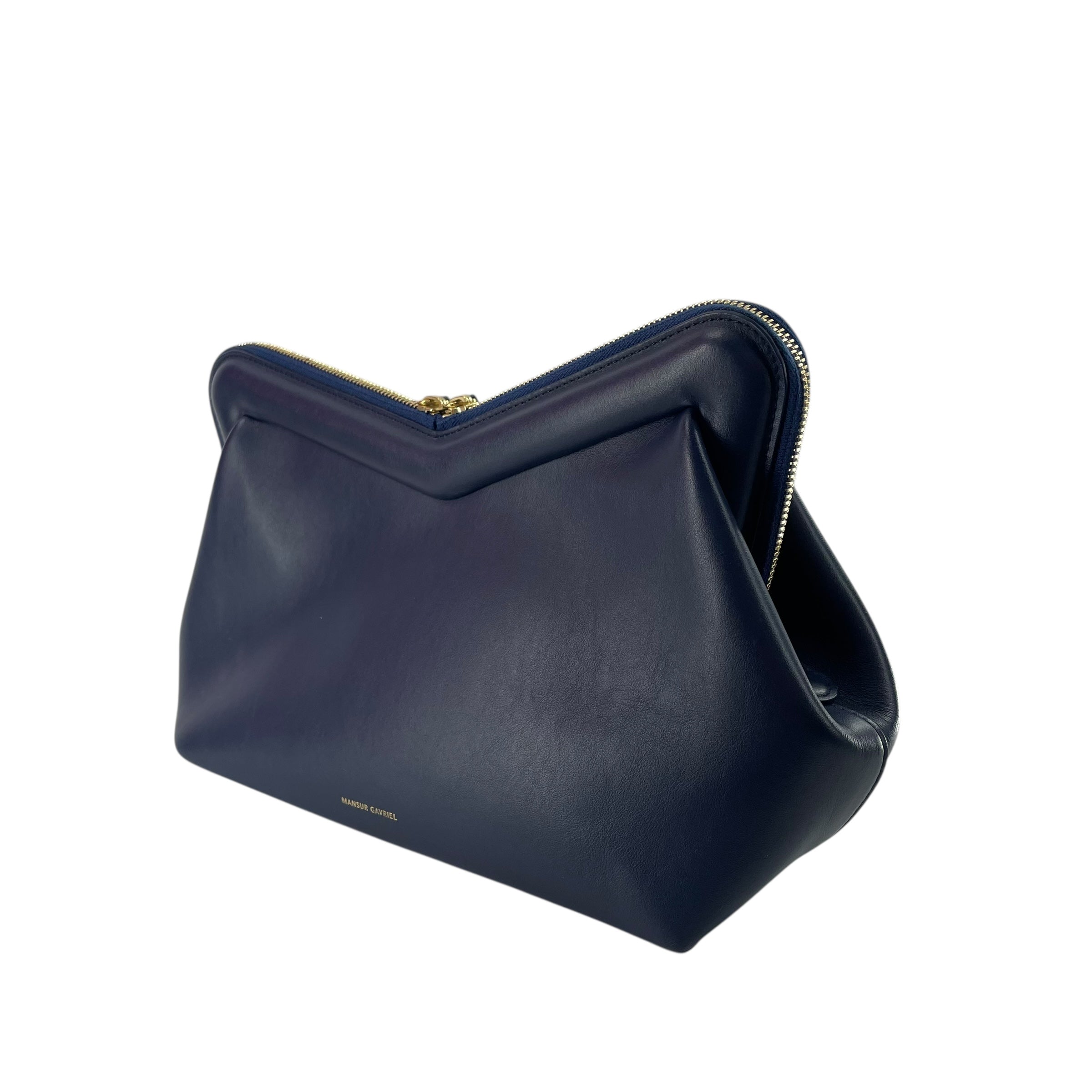 Mansur Gavriel/Clutch Bag/Leather/NVY/M BAG view 3