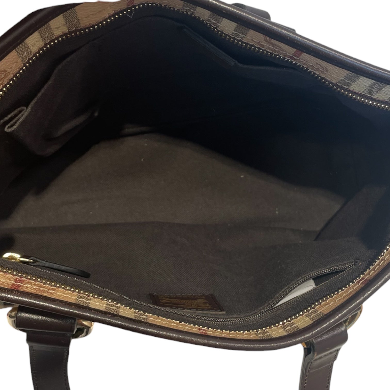 BURBERRY/Tote Bag/Stripe/BEG/haymarket check tote view 3