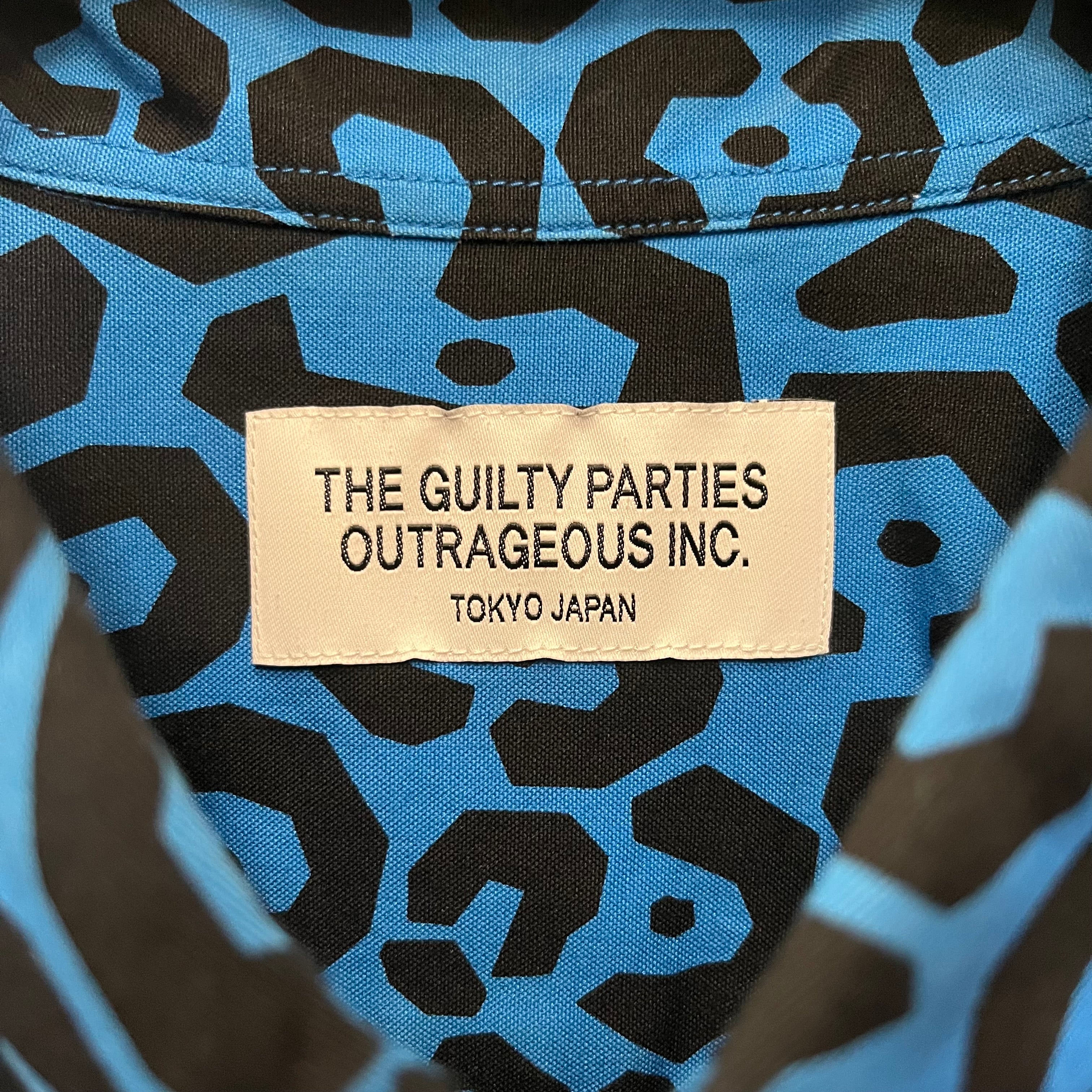 WACKO MARIA/SS Shirt/L/Blue/Cotton/Animal Pattern/ view 3
