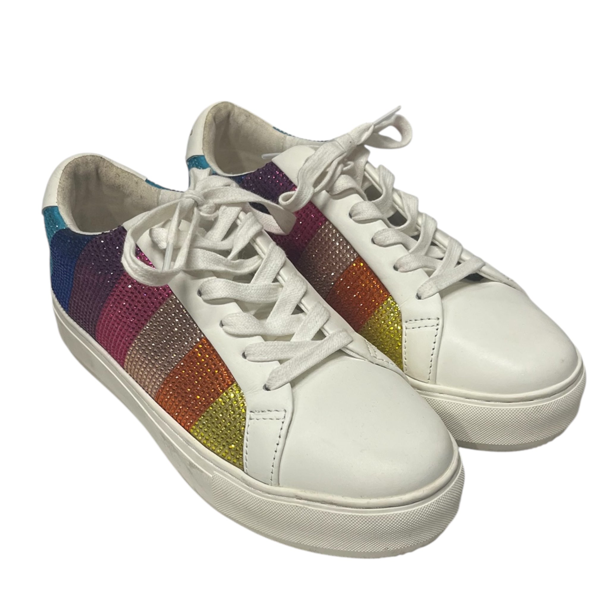 Kurt Geiger/Low-Sneakers/US 7.5/Leather/WHT/ view 1