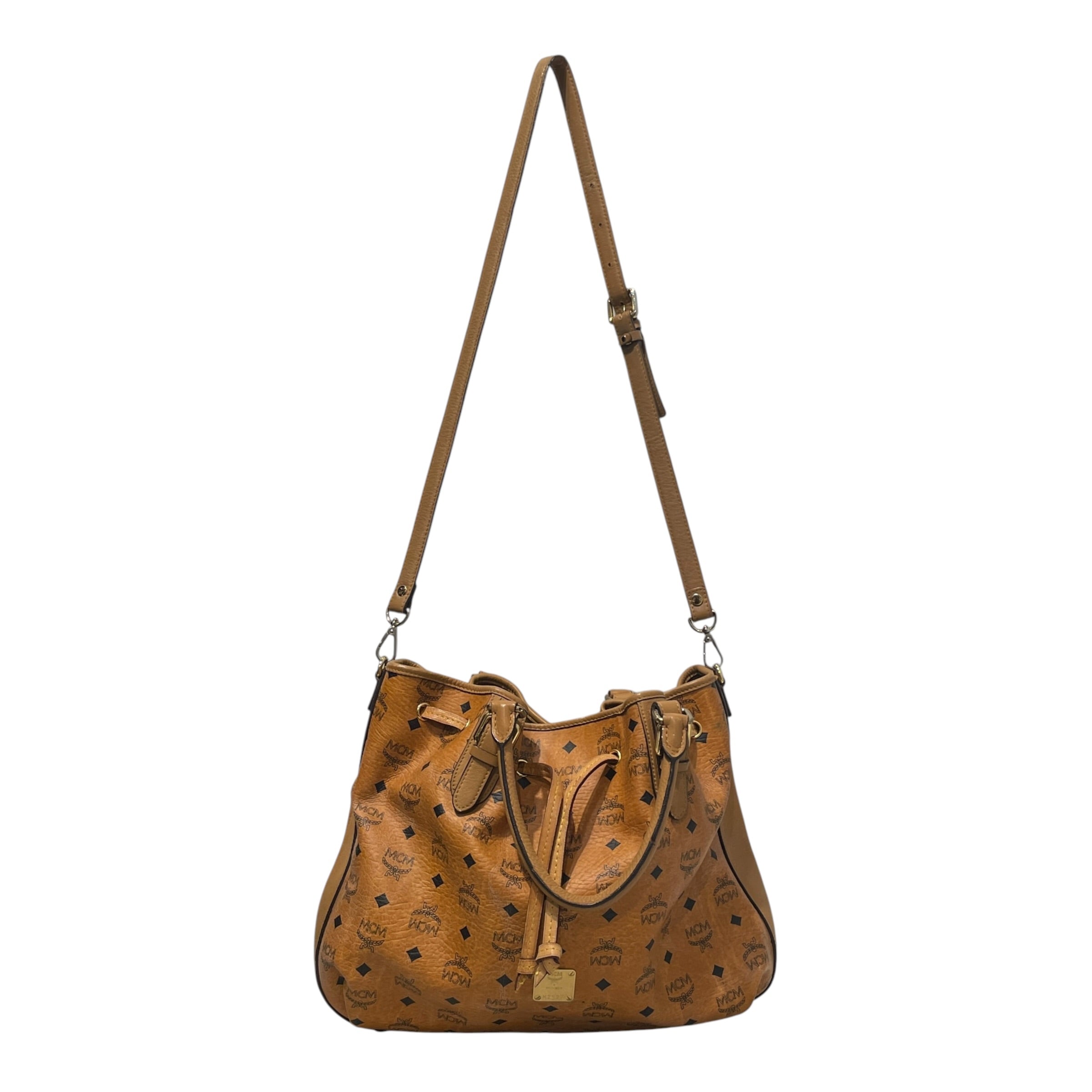 MCM/Hand Bag/Monogram/Leather/BRW/Monogram Handbag view 1