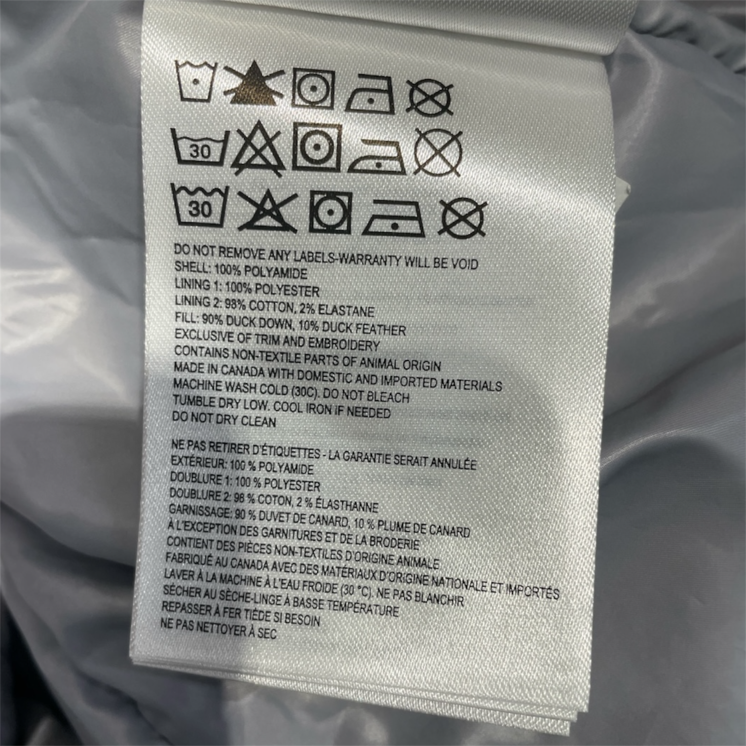 CANADA GOOSE/Puffer Jkt/XS/GRY/aurora parke view 4