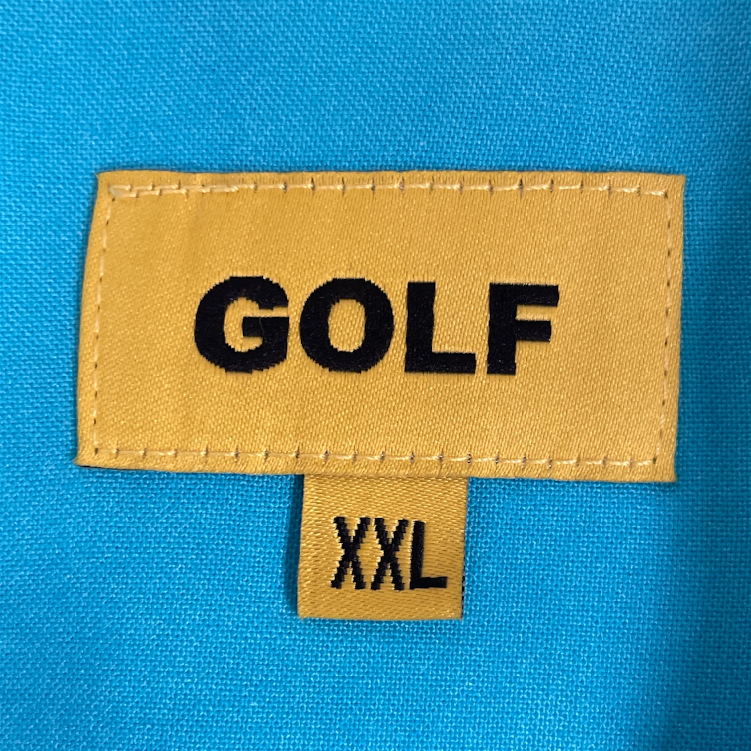 GOLF WANG/SS Shirt/XXL/Polyester/BLU/All Over Print/blue with orange flame view 3