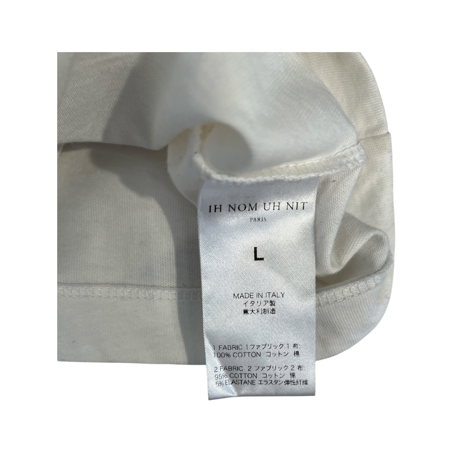IH NOM UH NIT/T-Shirt/L/Cotton/WHT/PURPLE MASKED MAN view 4