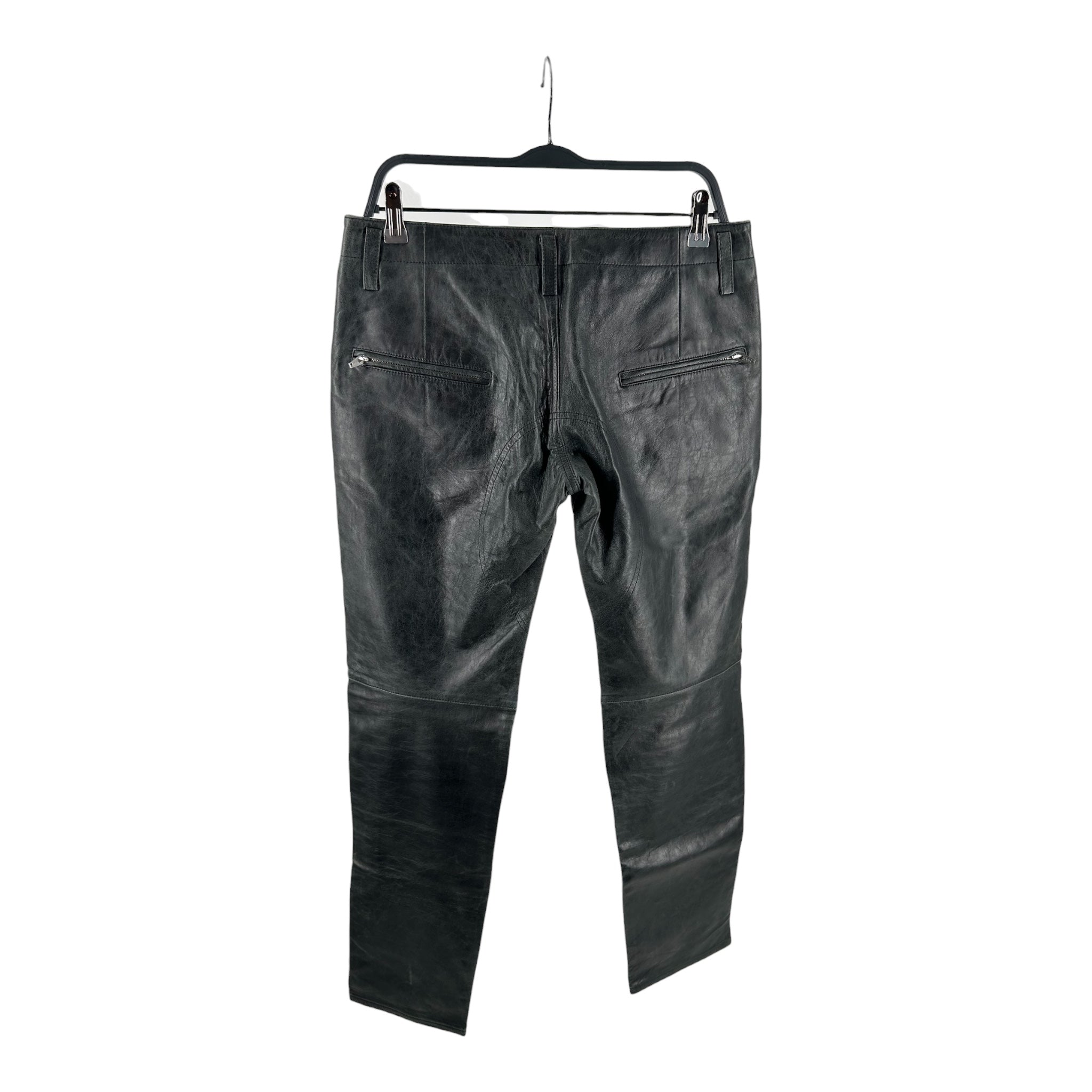 yohji yamamoto A.A.R/Pants/L/Leather/BLK/x261009 view 2